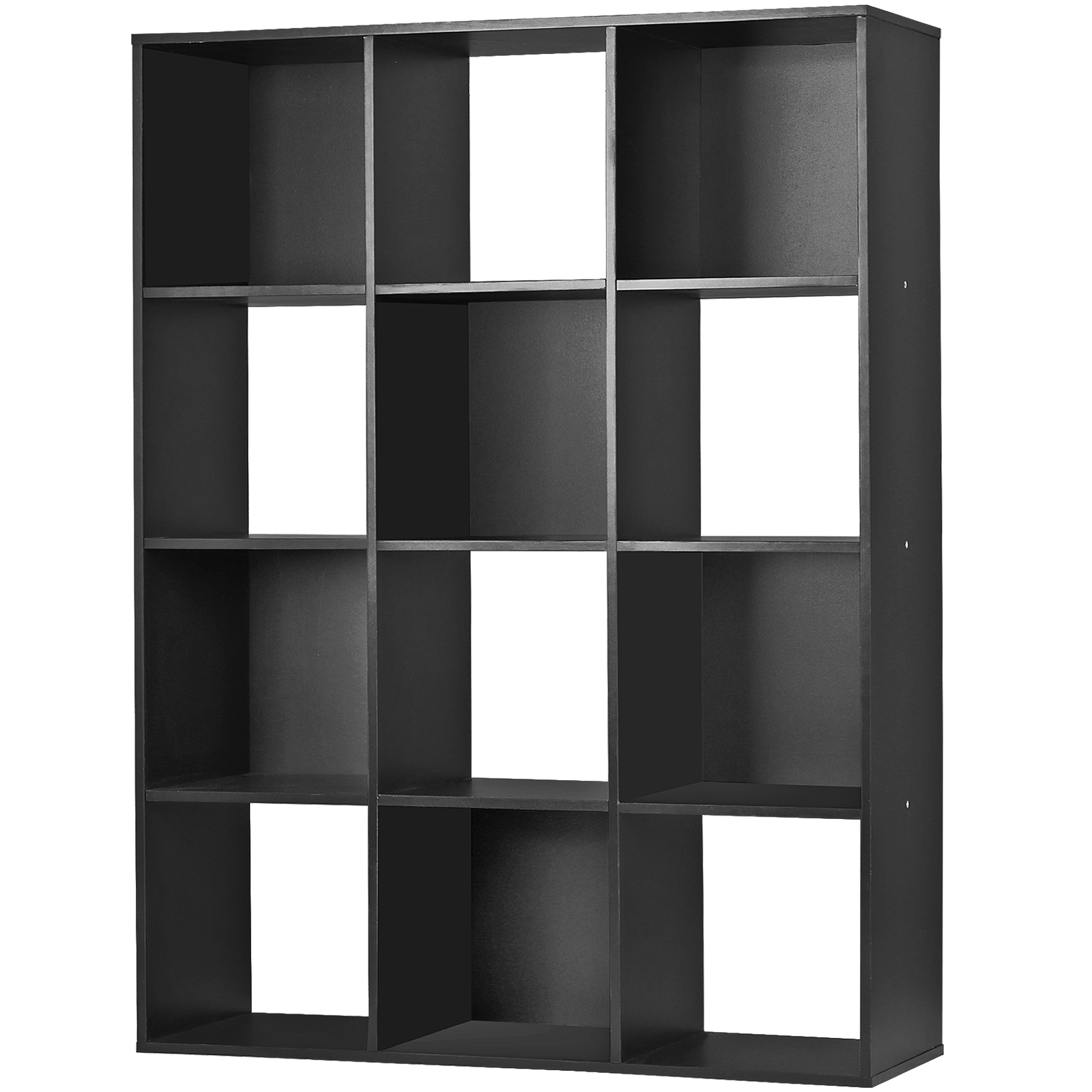 12 Cube Storage Organizer Wooden Bookcase Display Storage Unit Home Office Black