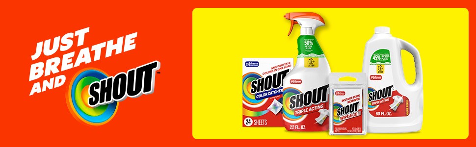 Shout Wipe & Go Instant Stain Remover Wipes, No Wash Required, Safe on Colorfast