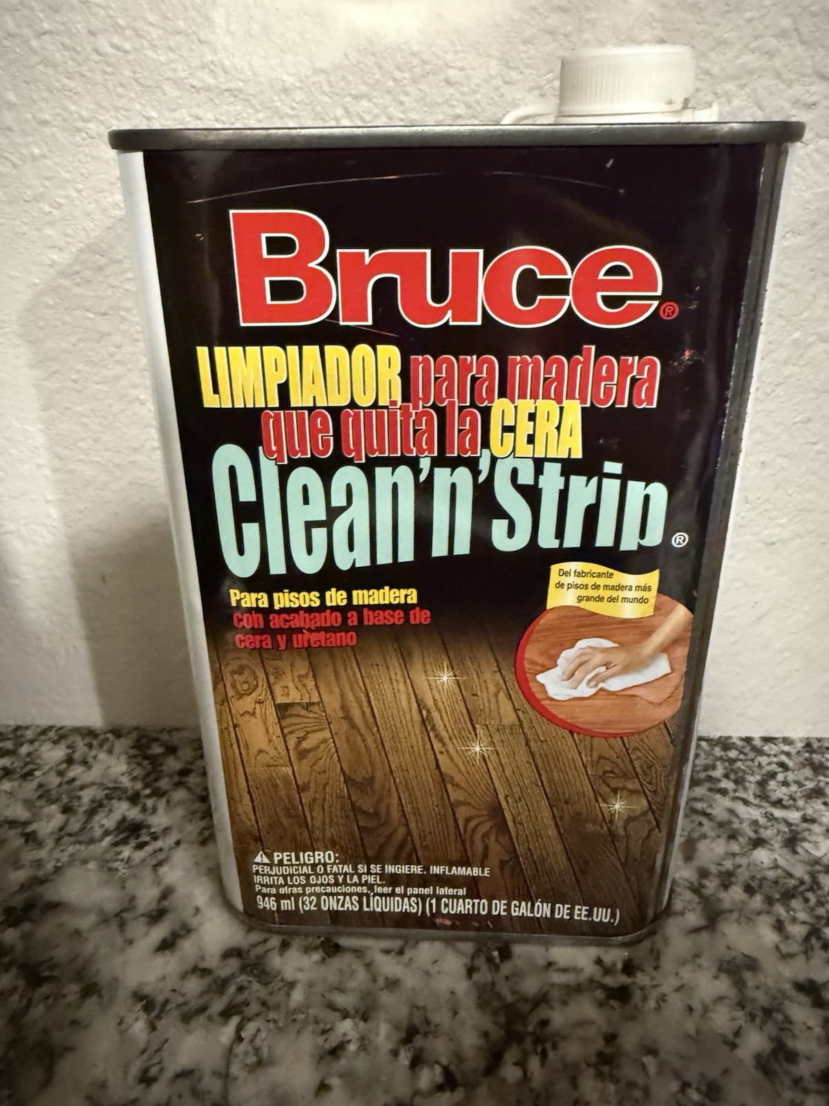 Bruce Wood Cleaner/Wax Remover, Clean ‘n’ Strip For Hardwood Floors – One Can