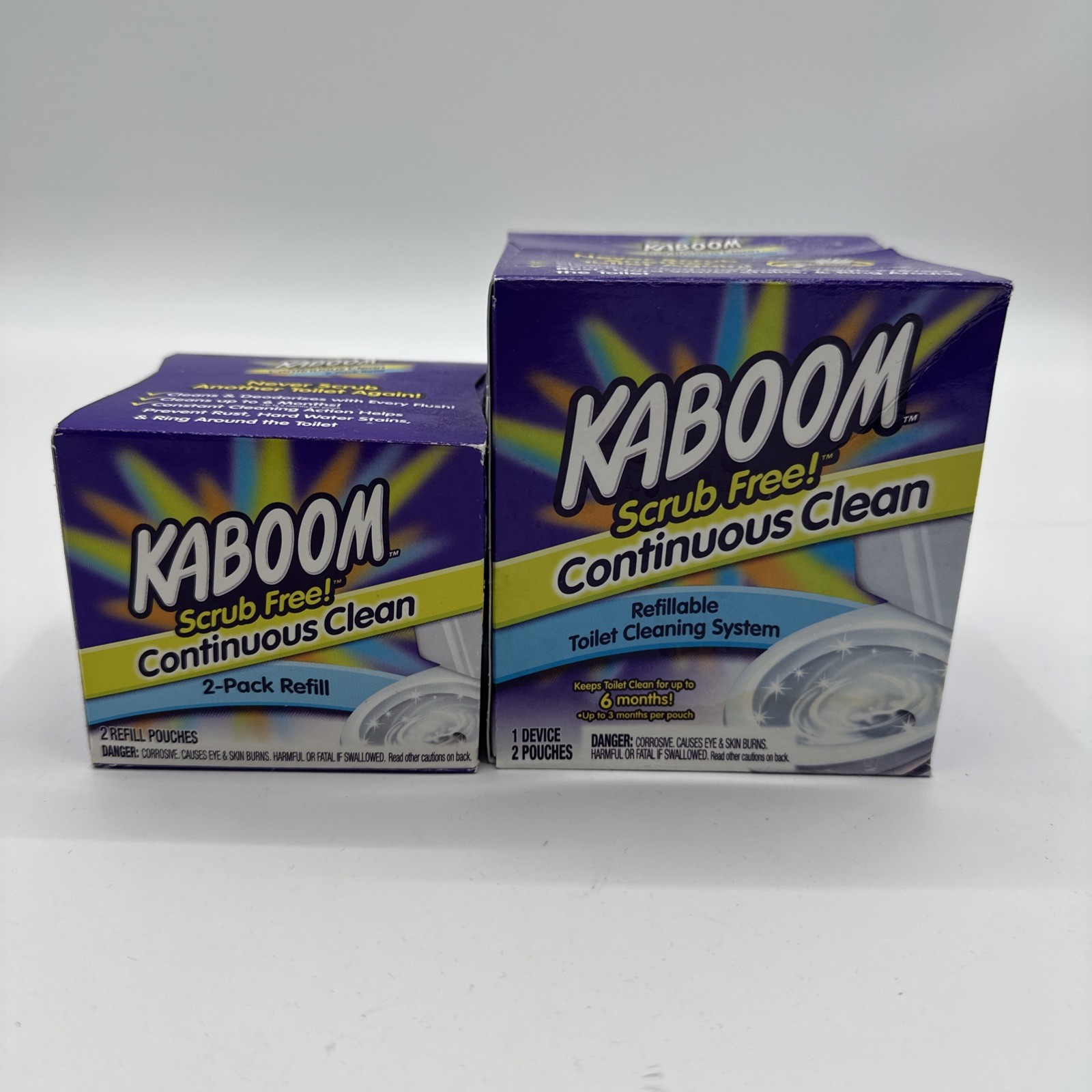Toilet Bowl Cleaner System Cleans To 6 Months w/ 2 Refills Plus 2 Refills New