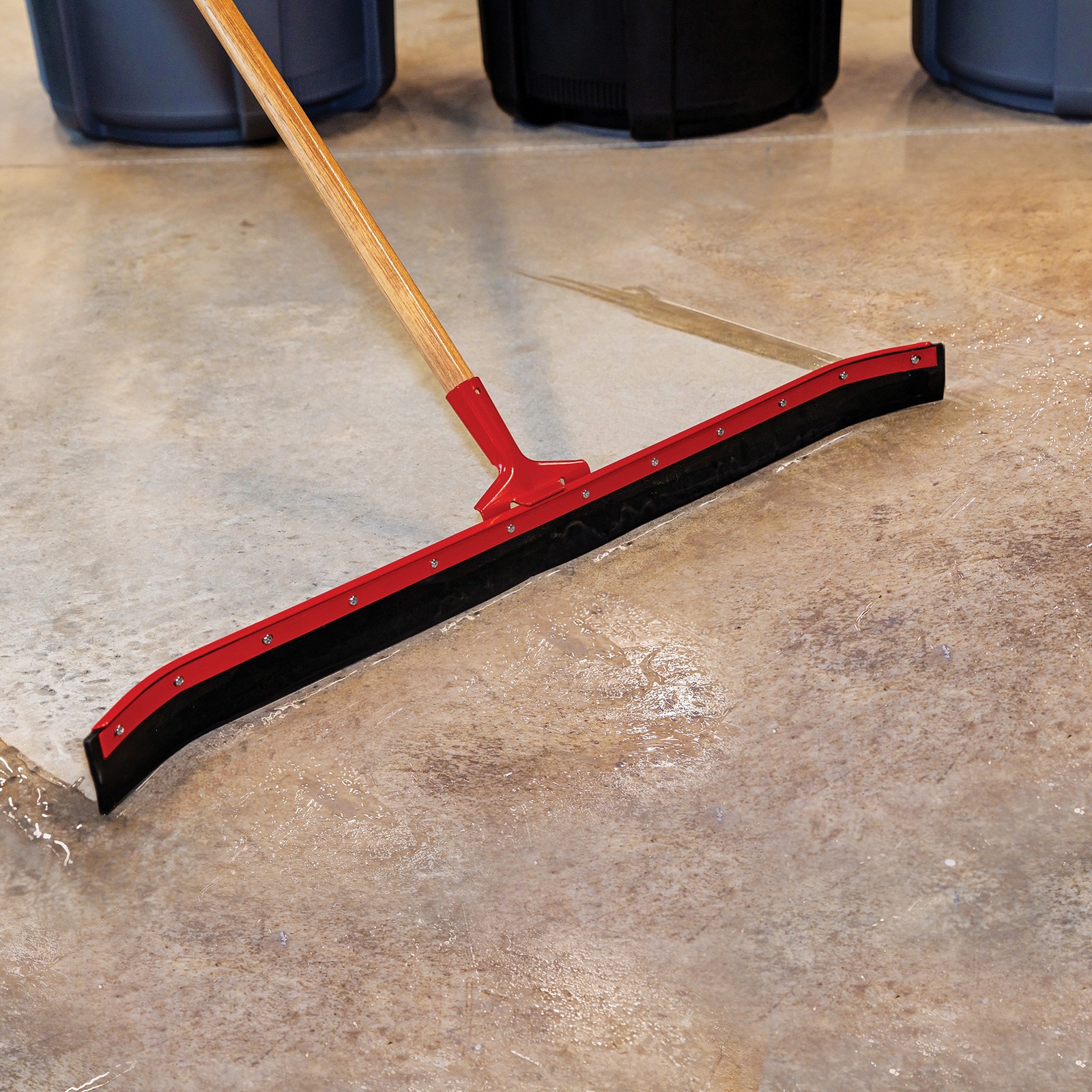 Libman 36in. Curved Floor Squeegee, 55in.L Handle, Model# 954