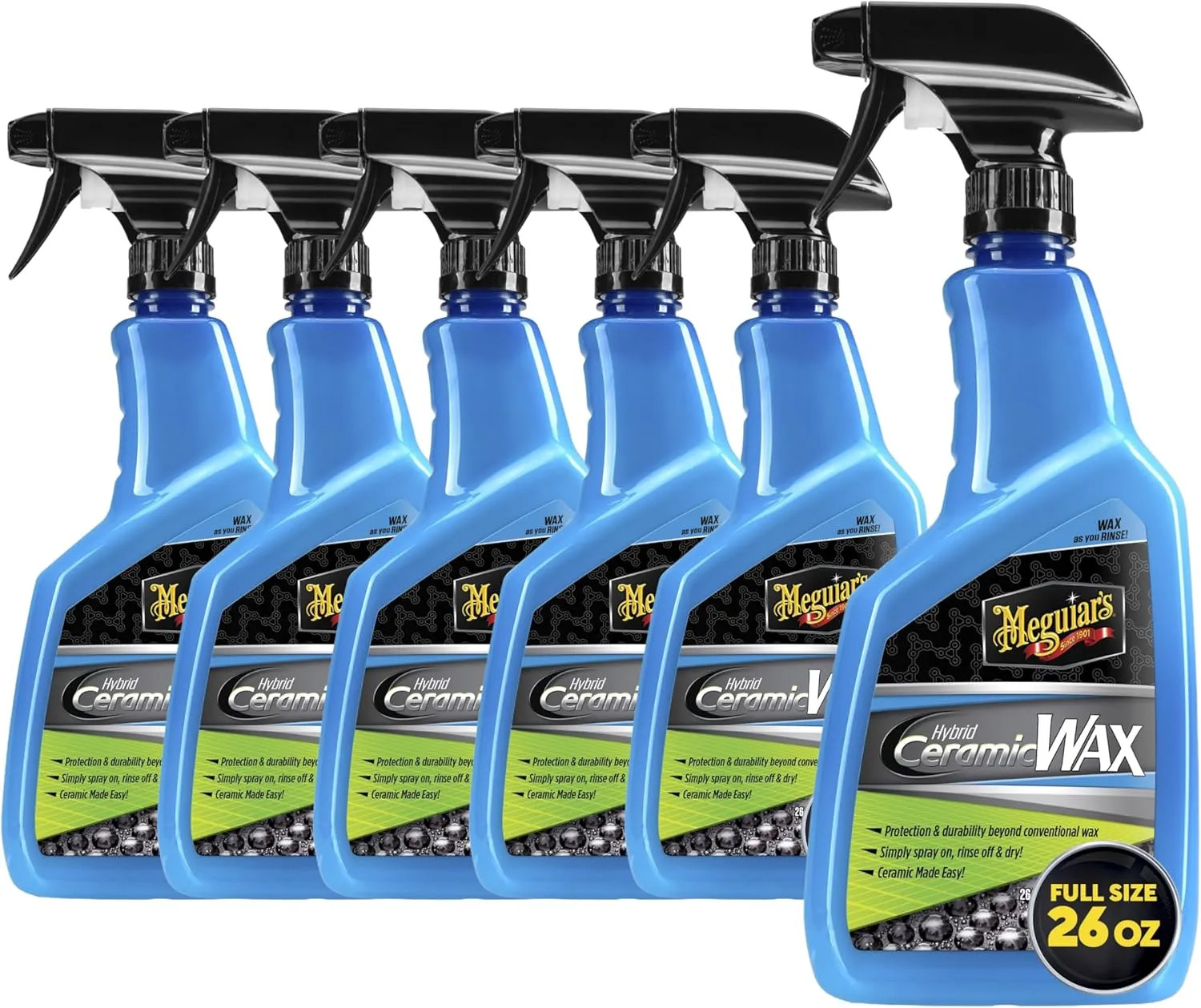 Hybrid Ceramic Wax Spray 26 Oz Advanced SiO2 Protective Car Detailing Sealant