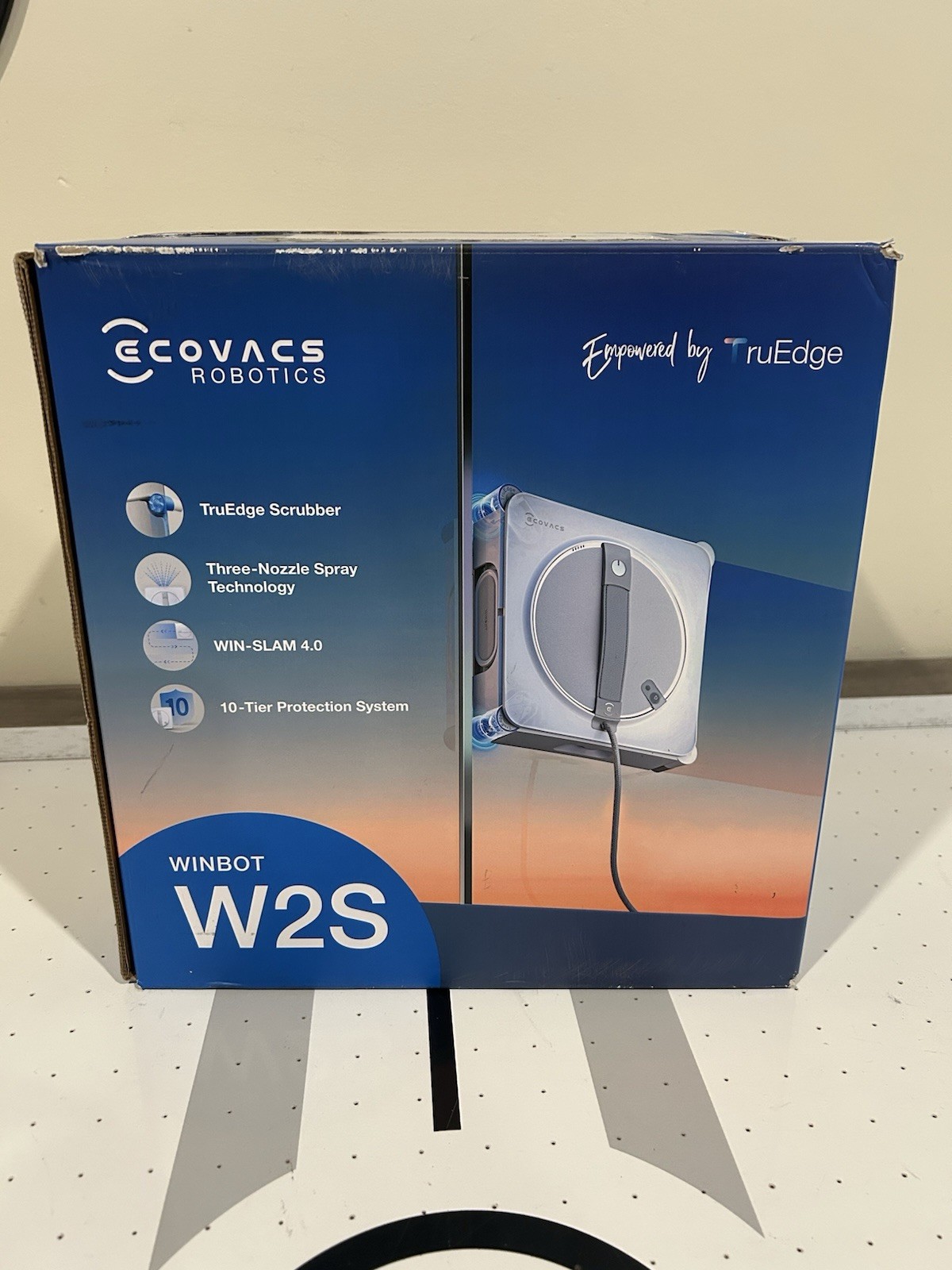 ECOVACS WINBOT W2S Window Cleaning Robot App Control TruEdge Scrubber Fast Ship
