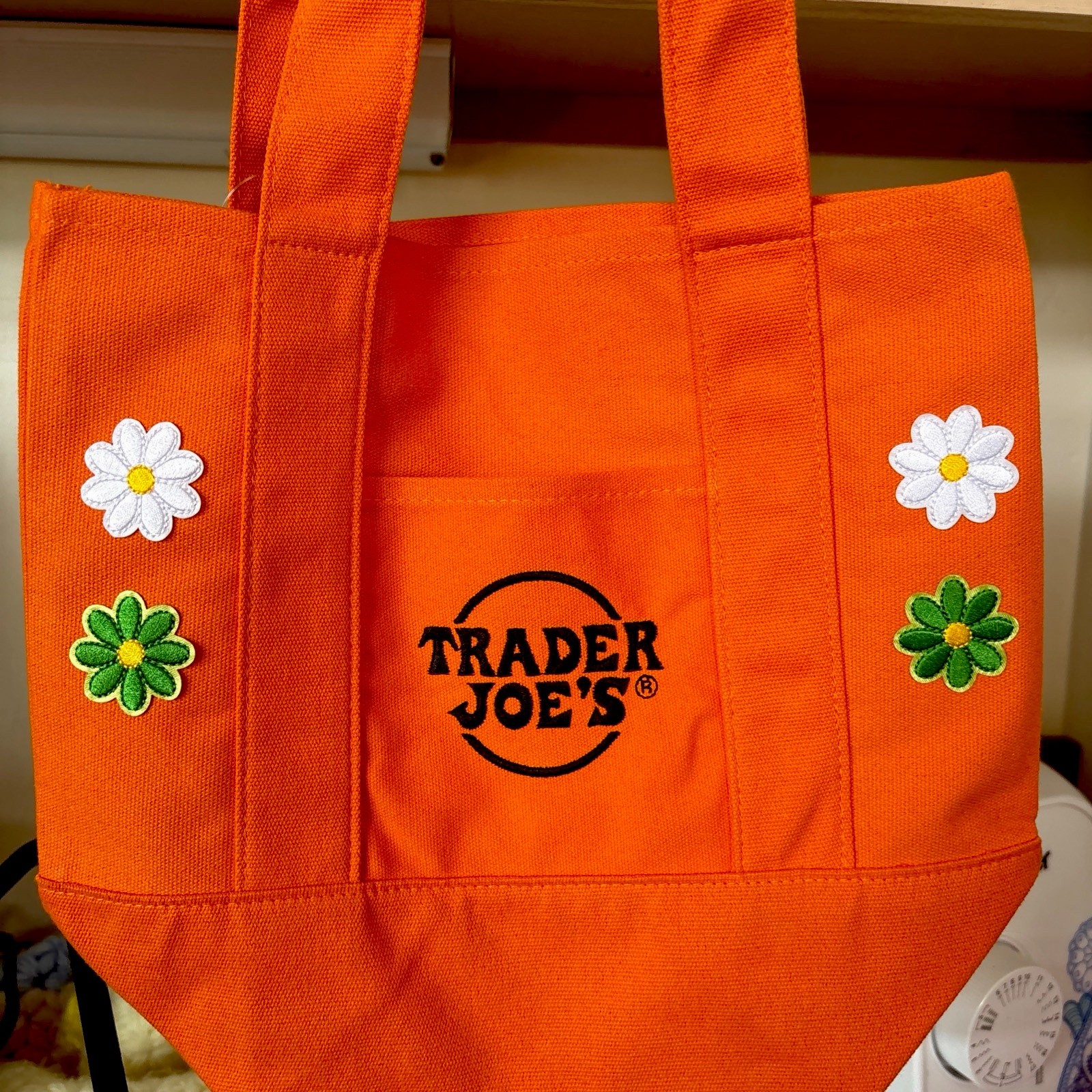 Trader Joe’s One Mini Bag Embroidery 8 🌸 Flower
