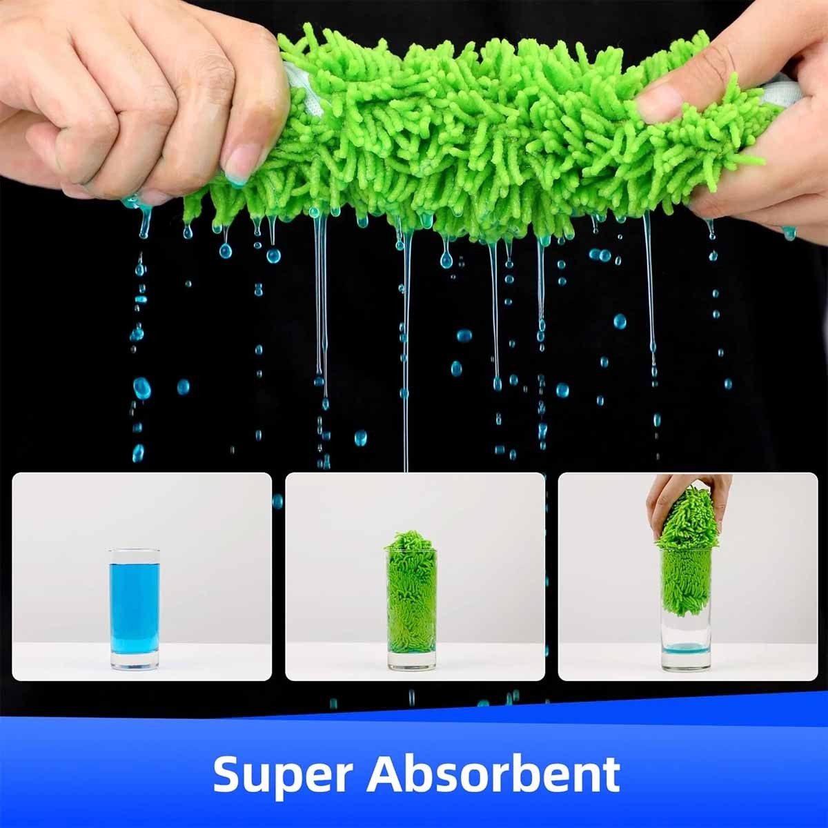 Reusable Microfiber Wet Mop Pads Dry Cleaning Cloths for Floor Sweep Dust