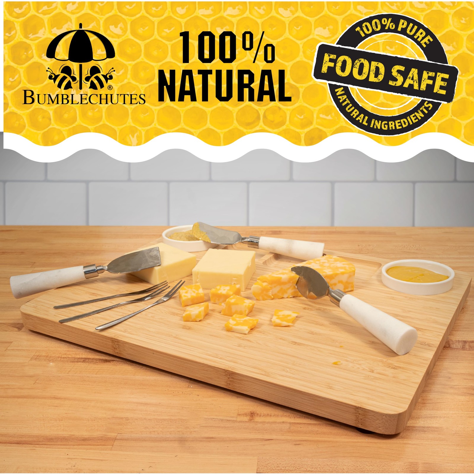 Bumblechutes Bee’Nooba Wood Oil Finish Natural Topcoat Beeswax for Wood, Hydr…