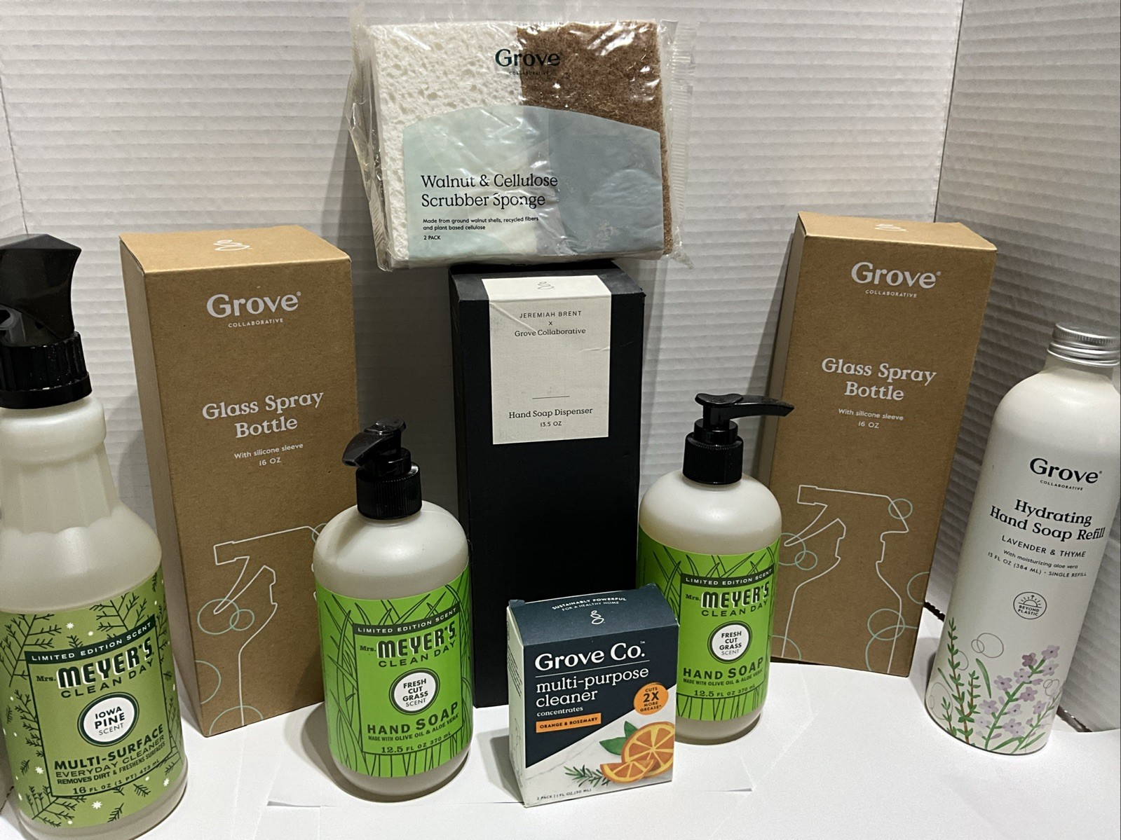 Grove Collaborative & Myers Clean Day Lot Of 9 New Items Glass Spray Bottles &