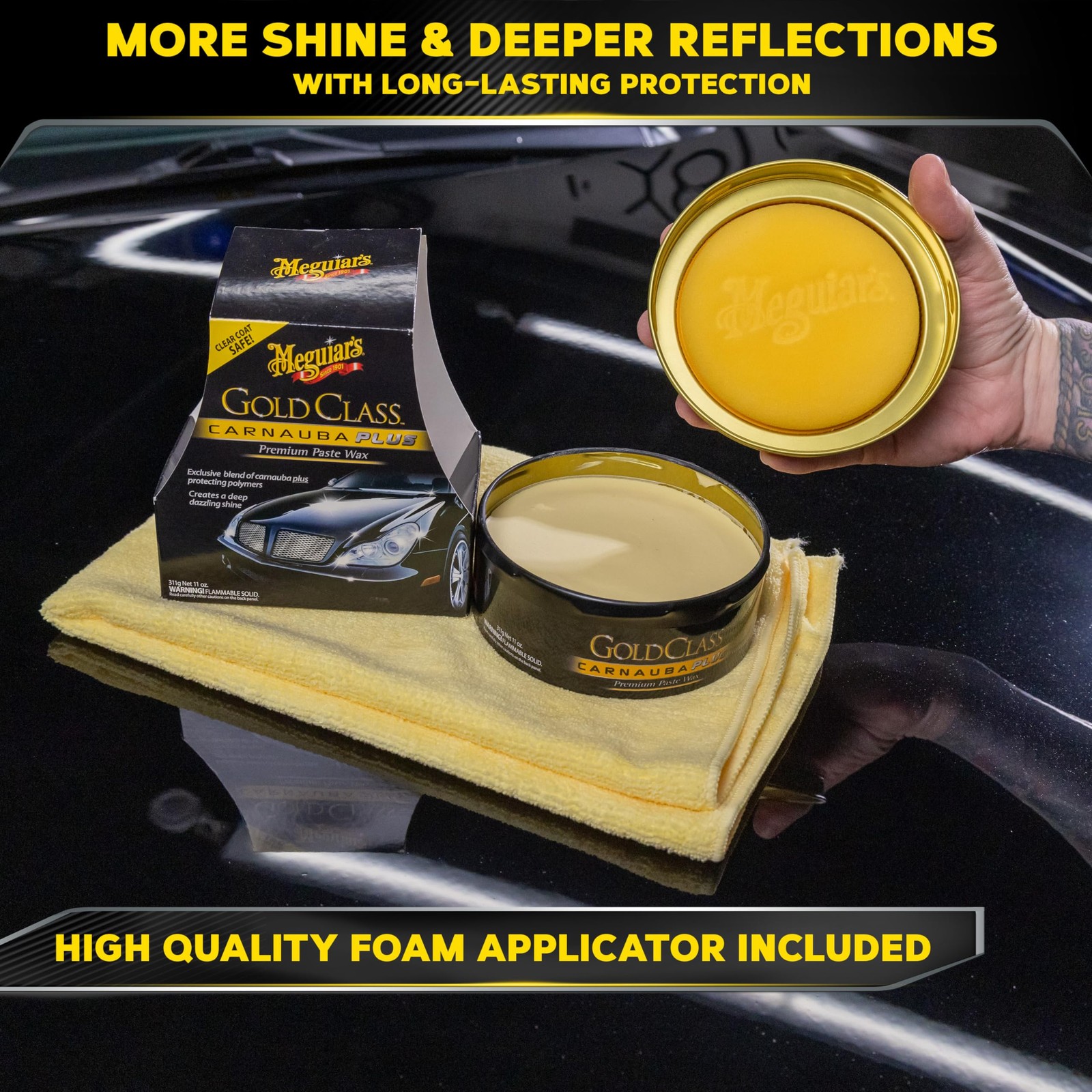 G7014j Gold Class Carnauba Plus Premium Paste Wax, Crea Un Deep Dazz