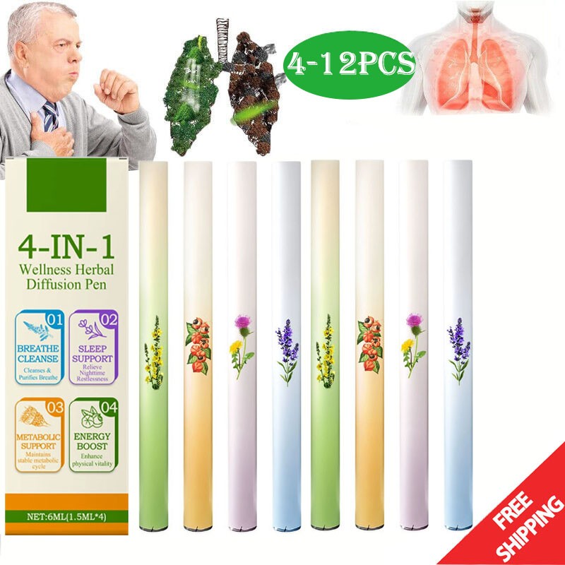 12PCS Natural Diffuser with Mint for Lung Health & Fresh Air 2026 NEW