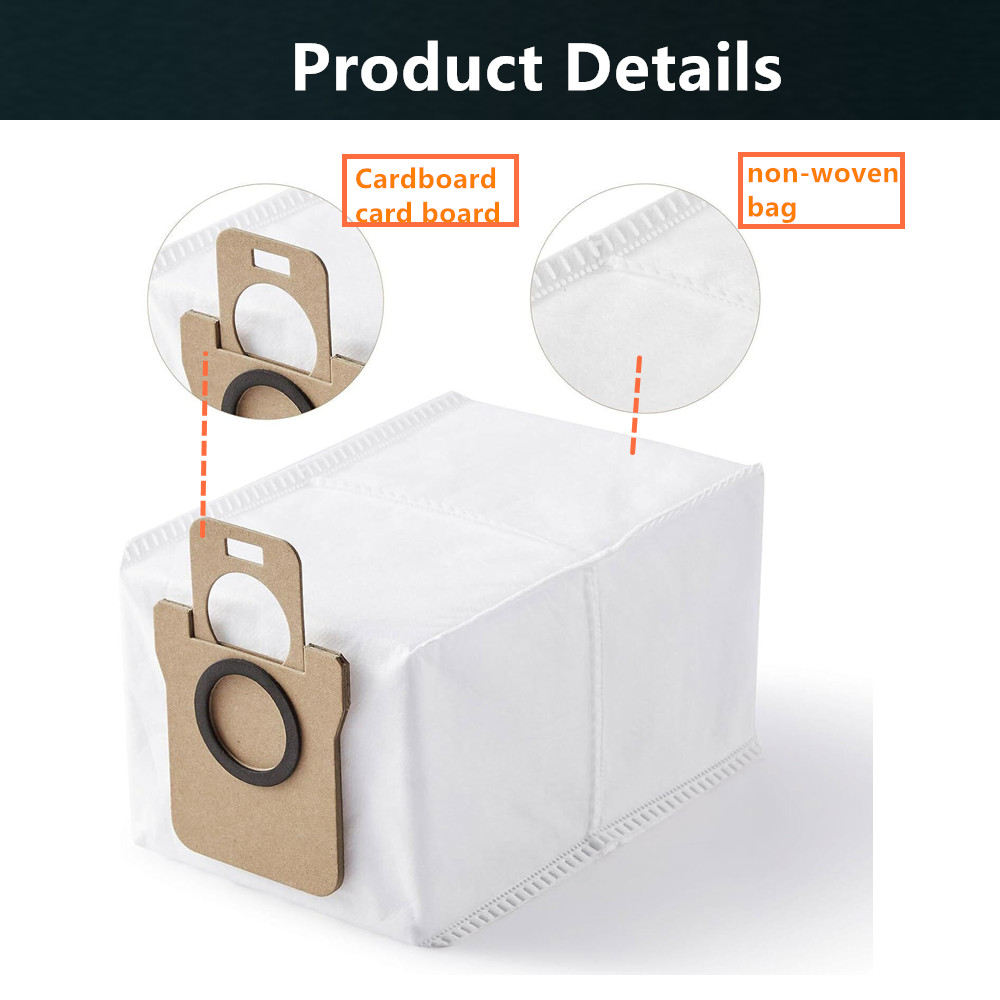 12pcs Dust filter Bag for Dreame L10s Ultra/S10 pro/X20 Pro Plus/L20 Ultra