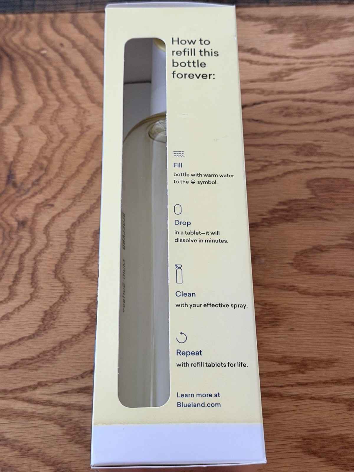 Blueland Multi Surface Cleaner Starter Kit Refillable Bottle Fresh Lemon New