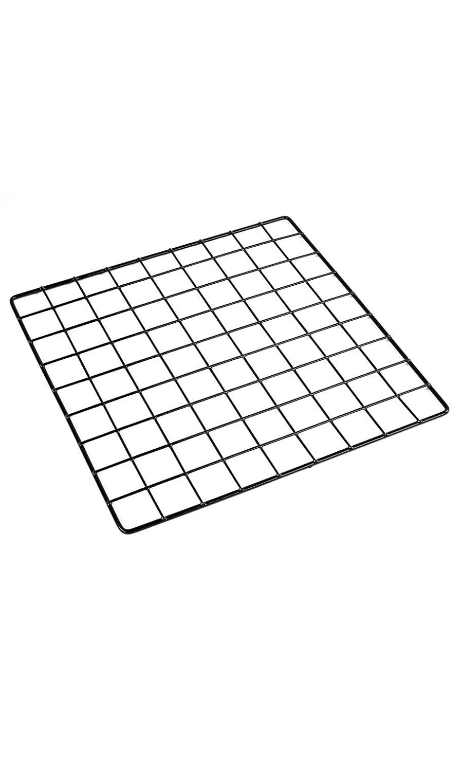 Set 10 Mini 14 x 14″ Black Wire Grid Storage Cube Closet Garage Organizer Panels