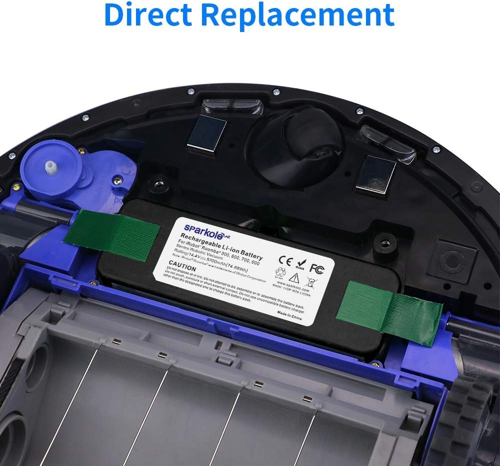 5200mAh Lithium Ion Replacement Battery for iRobot Roomba 960 980 981 970 965