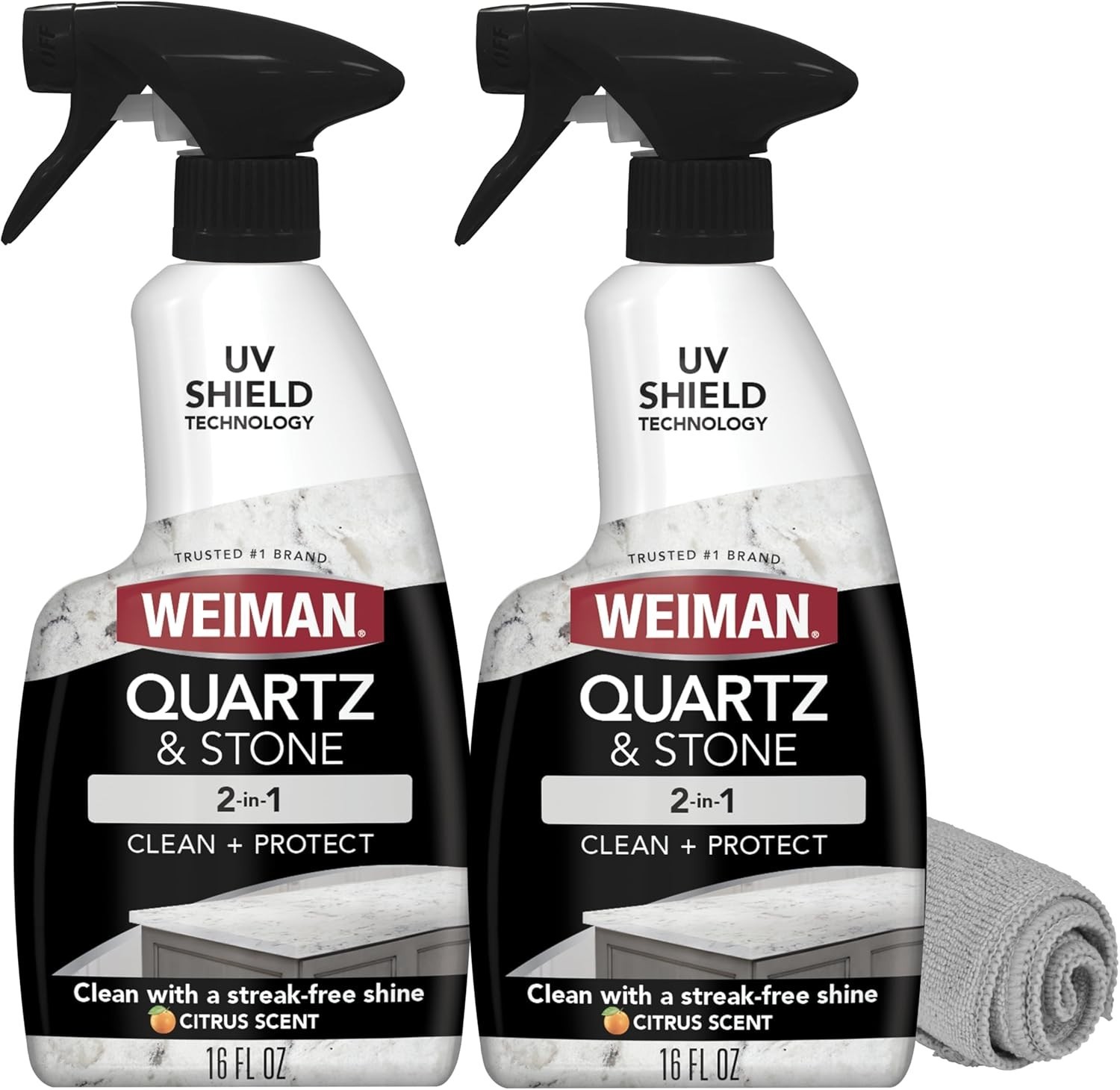 Natural pH Neutral Quartz Cleaner 2-Pack – Effortless Shine & Streak-Free Finish