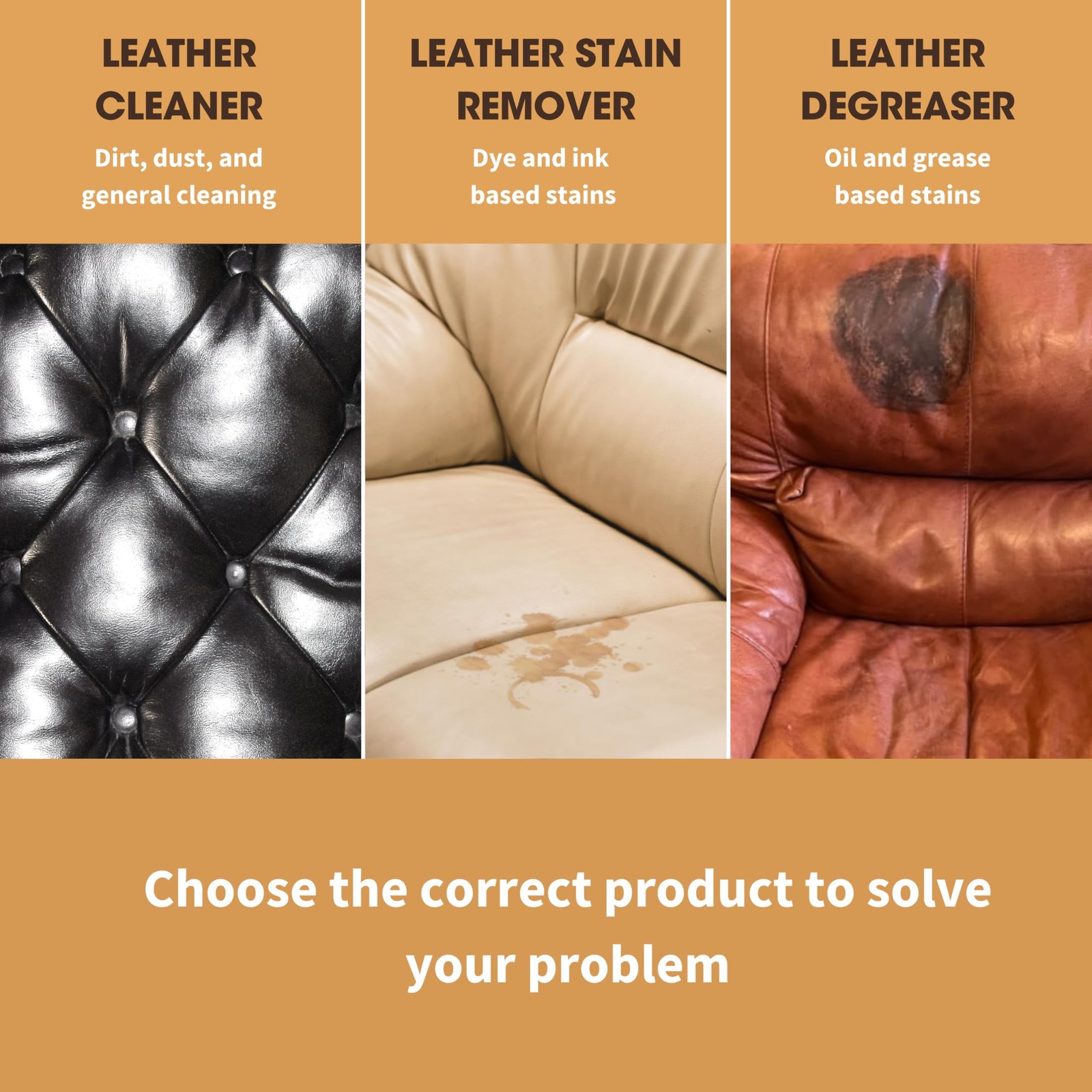 Leather Stain Remover | Quickly Removes Stubborn 8.45 Fl Oz (Pack of 1)