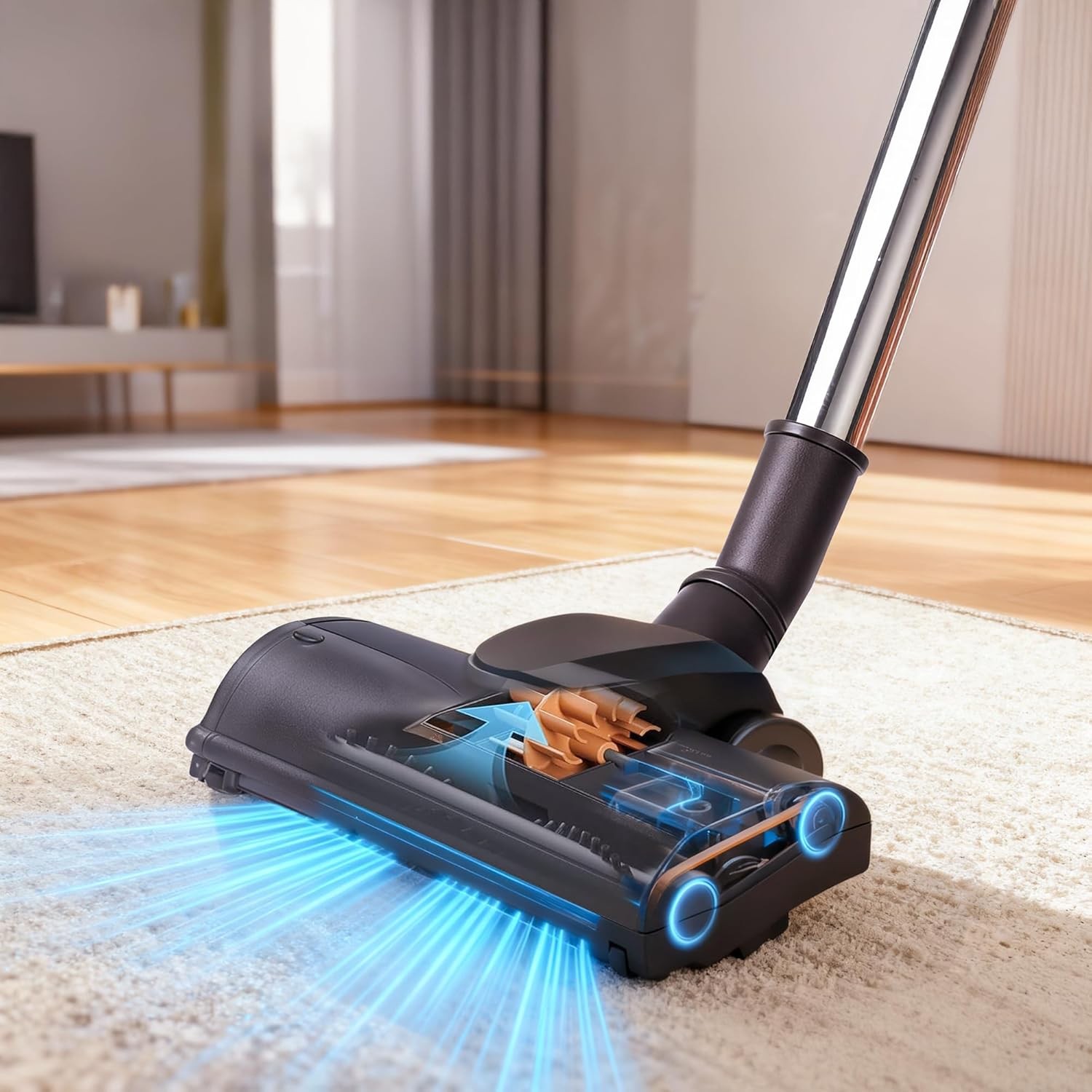 Vacuum Carpet Brush Attachment 1.25″ Turbo Floor Brush for AS CA006 AS CA033 AS