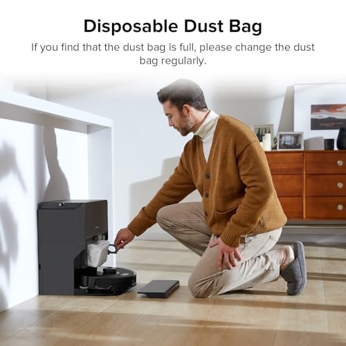 roborock 6 Packs Disposable Dust Bags for QrevoEdge2, QrevoSPro, 1-Dust Bag