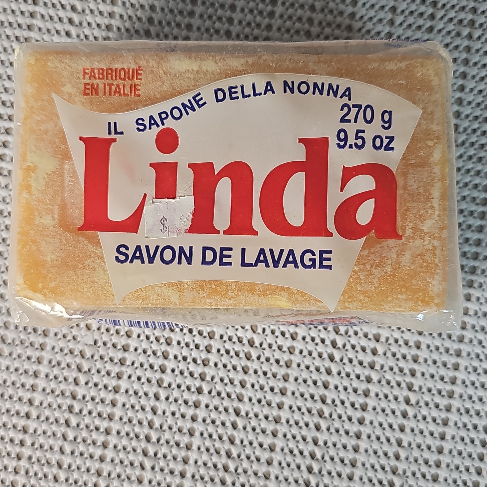 VTG Aurora Italian Linda Savon De Lavage Laundry Bar Soap Made In Italy 4 Bars