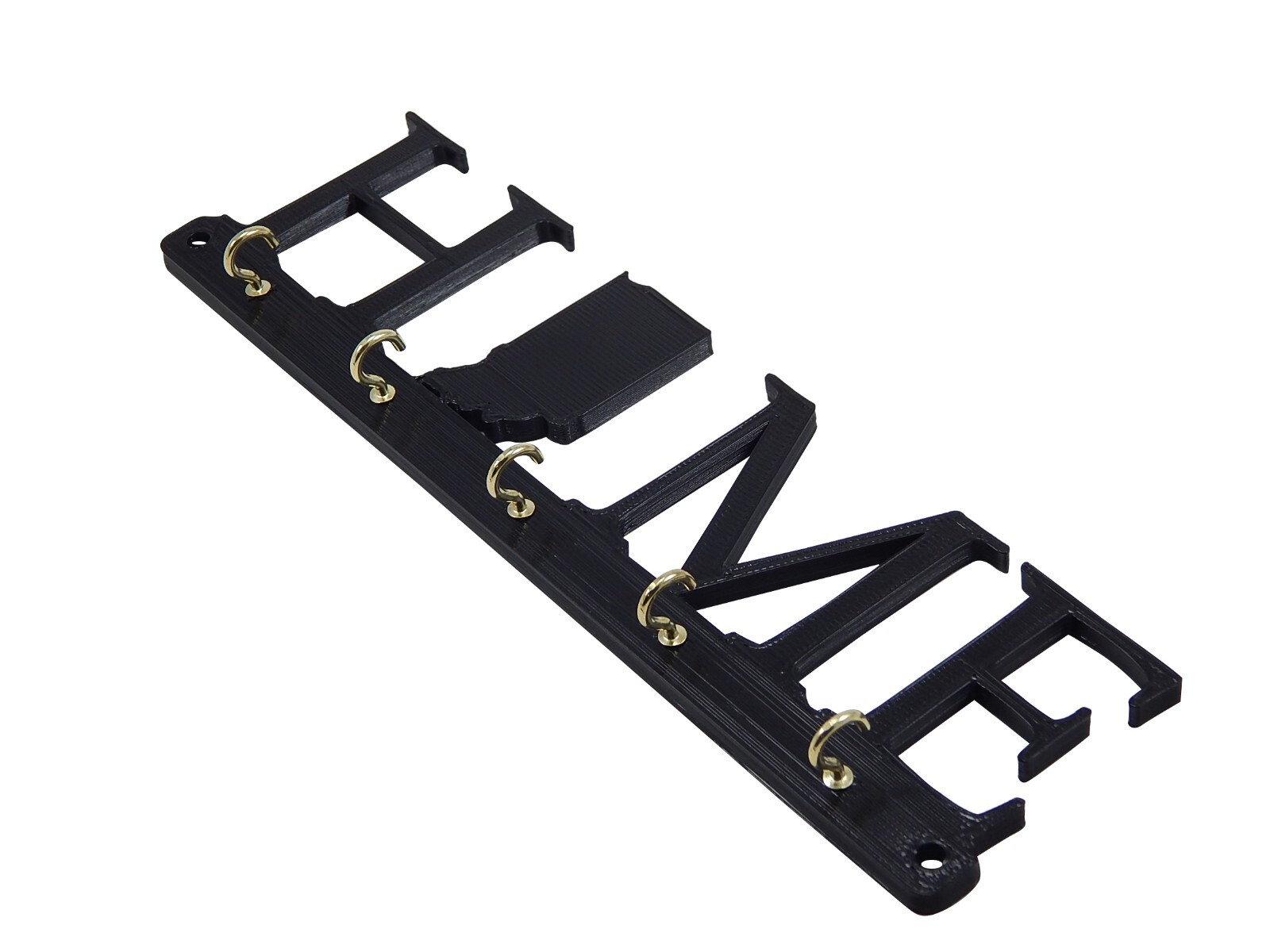 Indiana Home State Shape Key Holder Hanger Rack Housewarming Gift Wall Decor