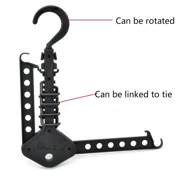 Telescopic Clothes Hanger Space Saving Folding Hook Rack Wardrobe Organizer
