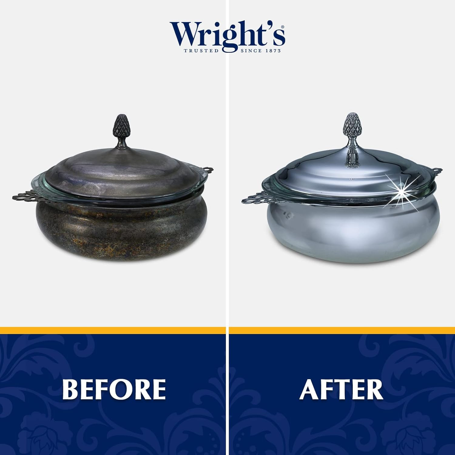 Wright’S Silver Cleaner and Polish Cream, 8 Ounce, Gently Clean and Remove Tarni