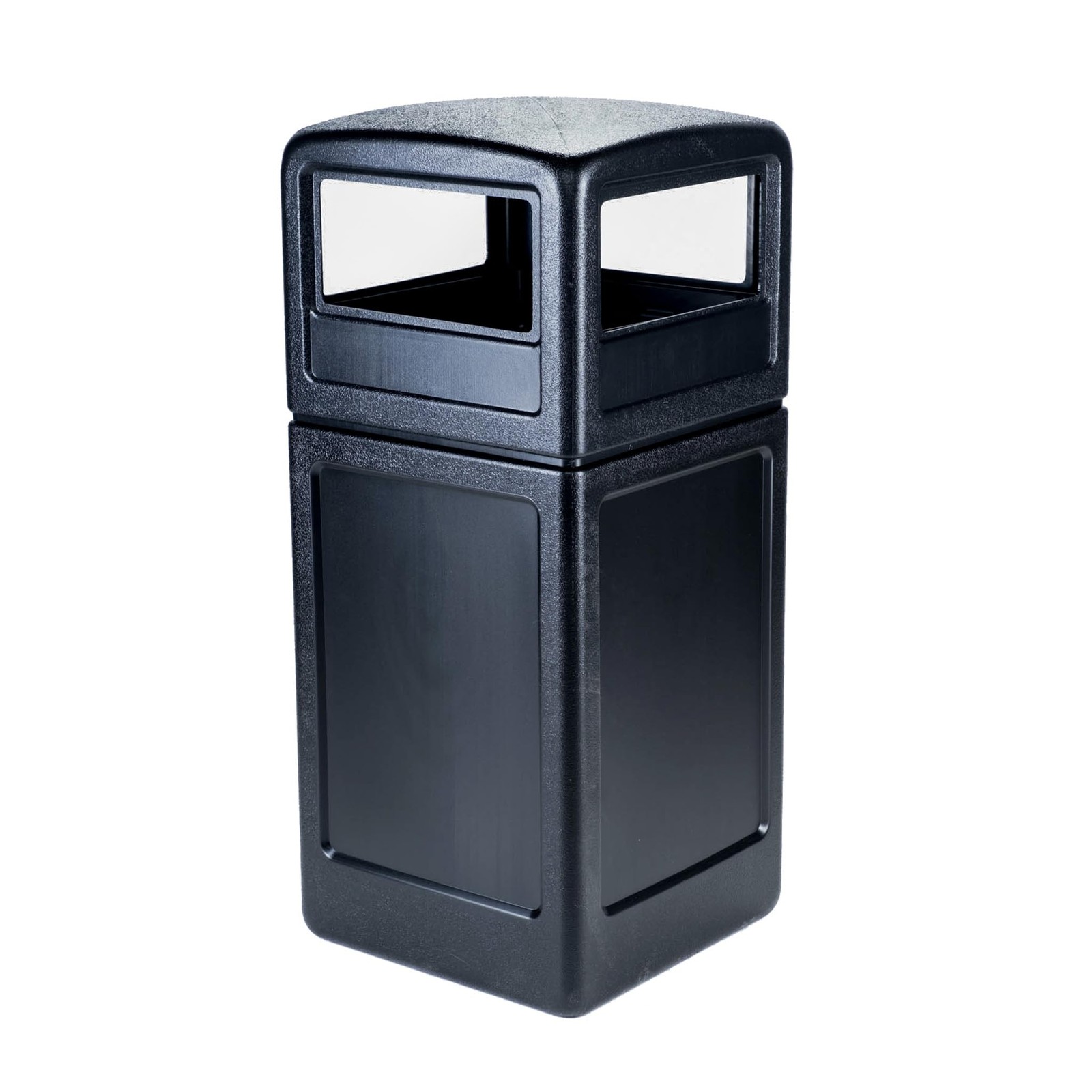 Commercial Zone-73290199 PolyTec 42 Gallon Square Waste Container with Dome …
