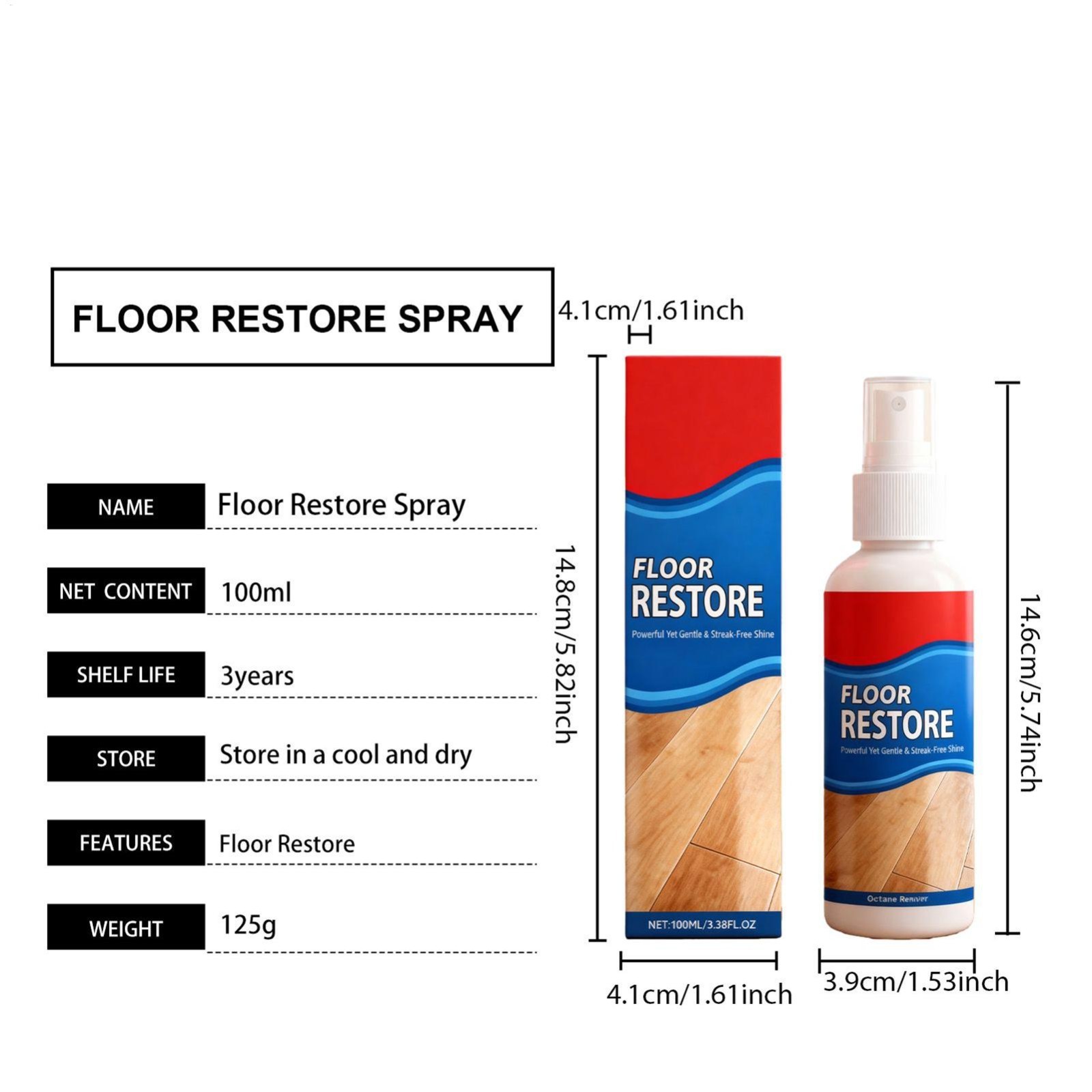 Clean-Eez Ultimate Floor Restorer & Polish – Revitalize And Shine Wood 100ml