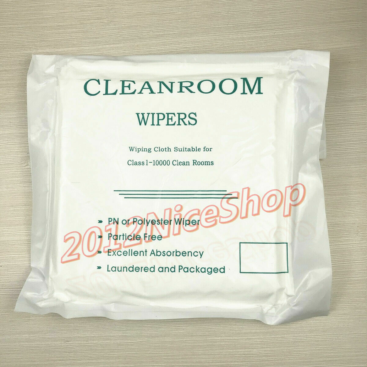 100Pcs 9″ x 9″ (22 x 22cm) White Dustless Cleanroom Wiper Wiping Cloth Particle