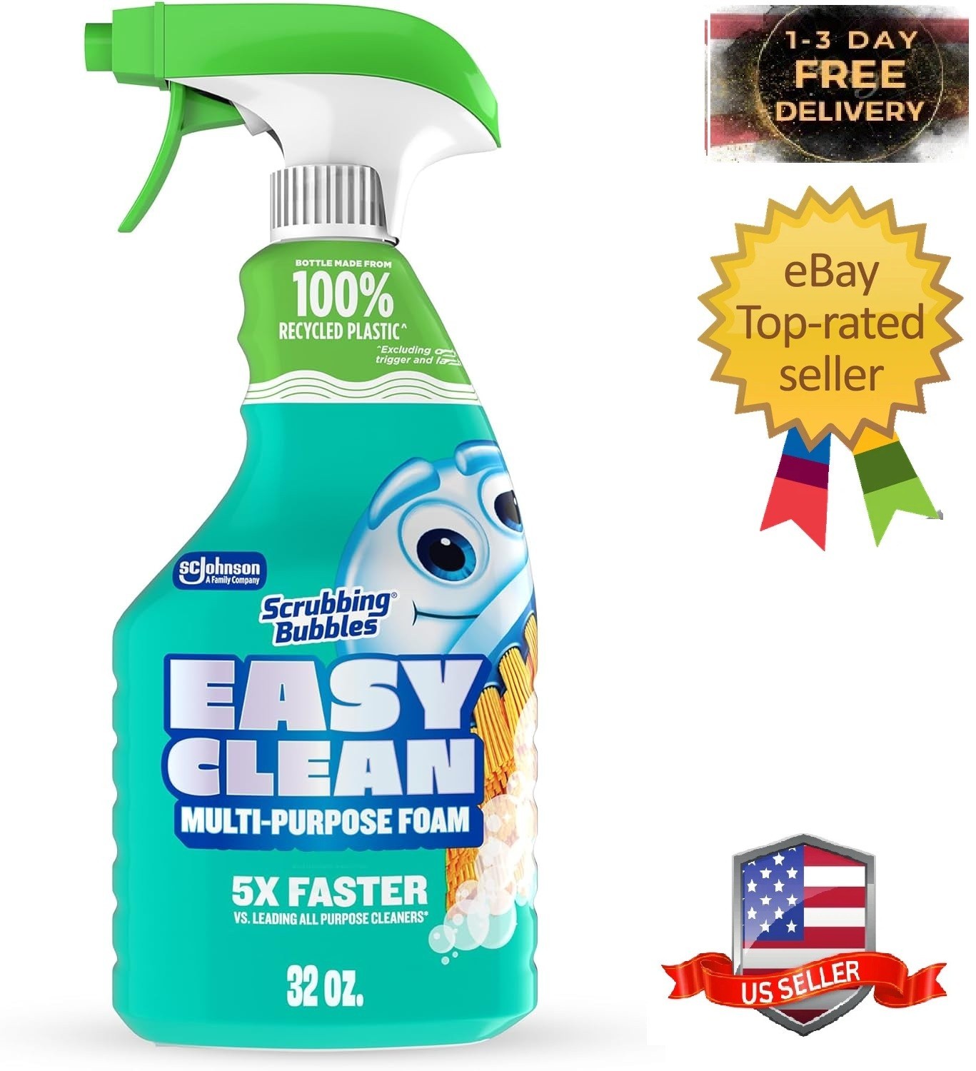 Easy Clean Multi-purpose Foam Bathroom Cleaner, 32 fl. Oz