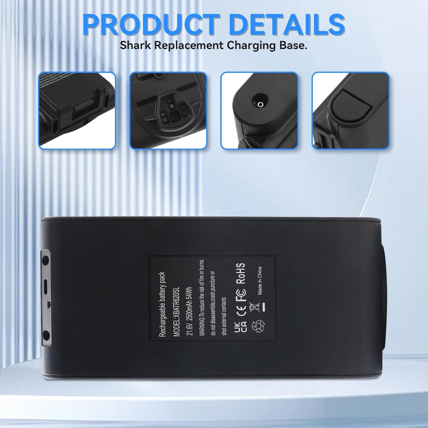 XBATR620SL Battery Replacement for Shark LZ500 IZ540H IZ562H UZ565H Cordless