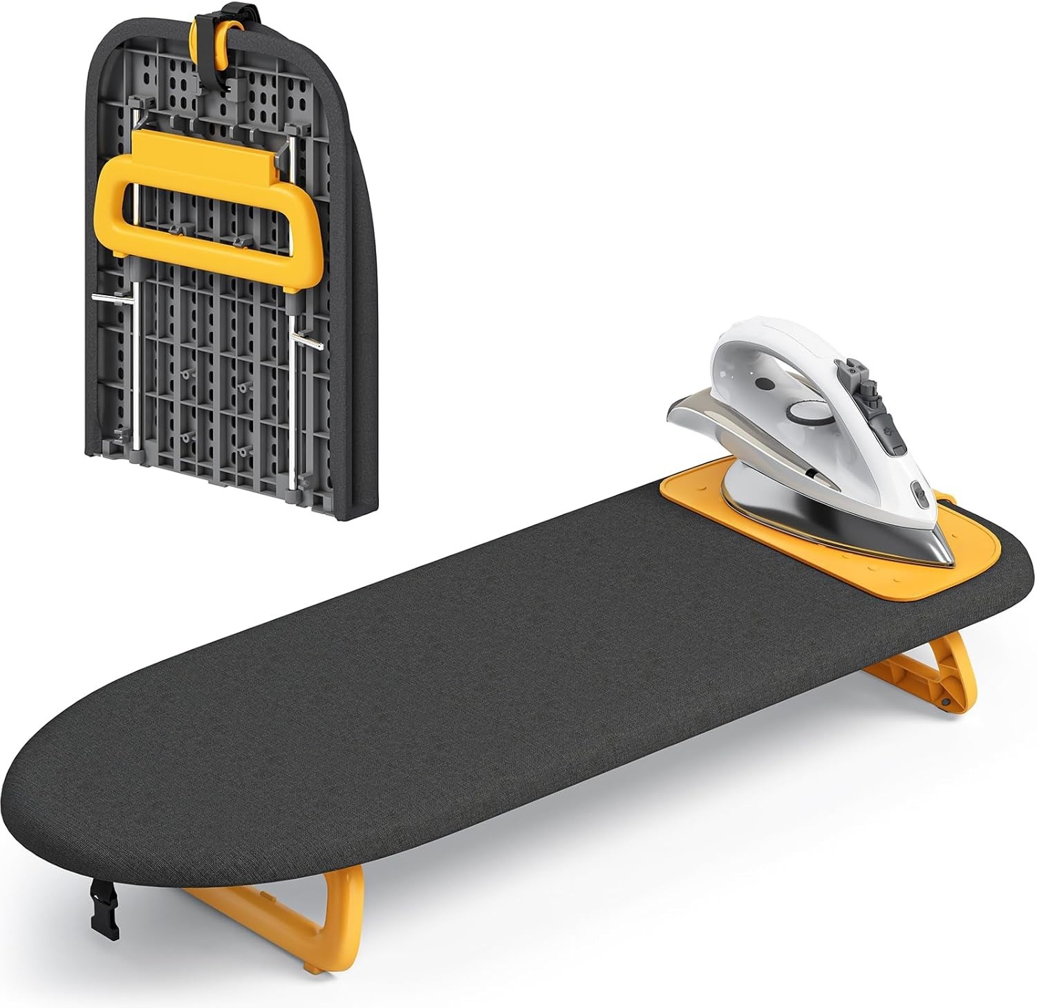 Compact & Foldable Ironing Board with Heat-Resistant Mat – Space-Saving Solution