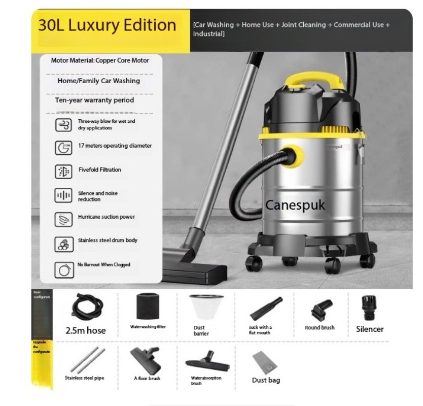 Vacuum Cleaner, Industrial, Household, Car Wash, Cleaning, High Power.