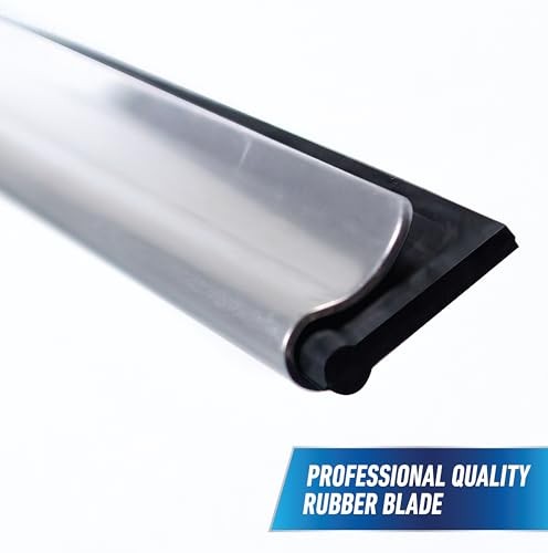 UNGER 10″ 2-in-1 Squeegee & Scrubber Window Cleaner Tool Commercial Residential