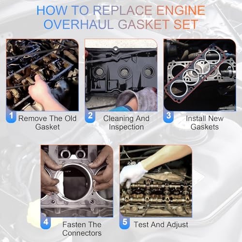 5.3L Engine Cylinder Head Gasket Set Fits for Cadillac Escalade 04-05, Chevy