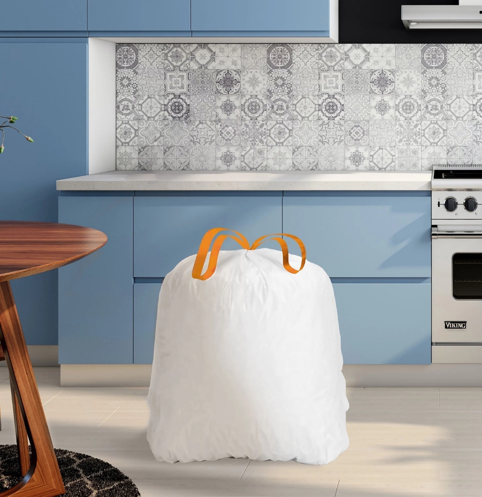 Husky 13-Gal Kitchen Trash Bags, 120 Ct, Drawstring, White