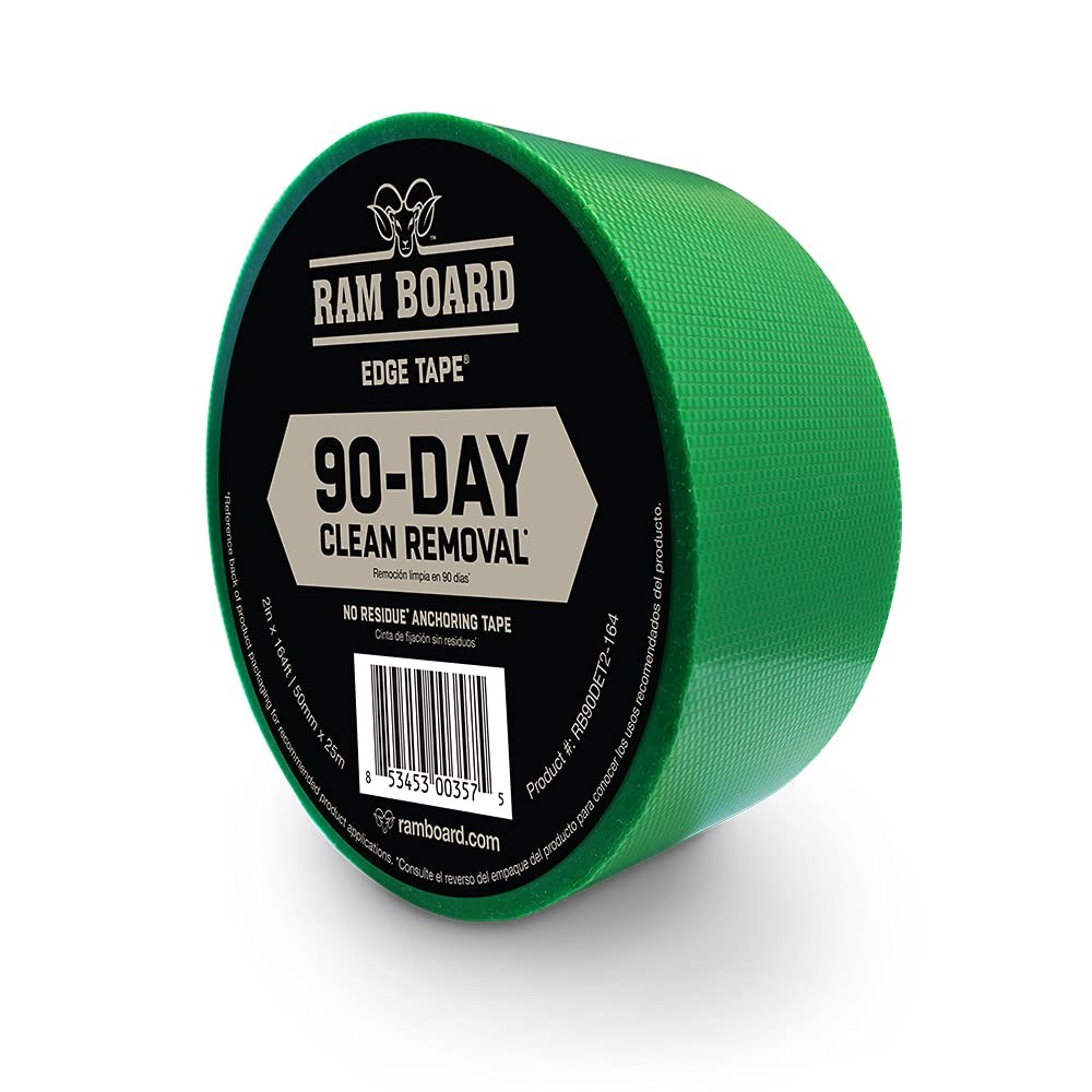 Edge Tape – 90-Day Clean Removal – No Residue Anchoring Tape – 2″ x 164′