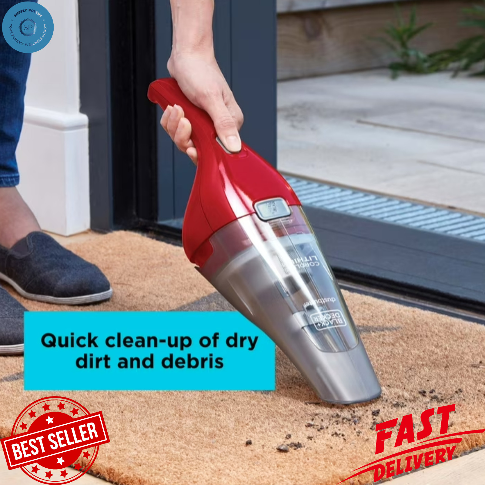Dustbuster Cordless Handheld – Portable Car & Pet Hair Vacuum, HNVC115JB06