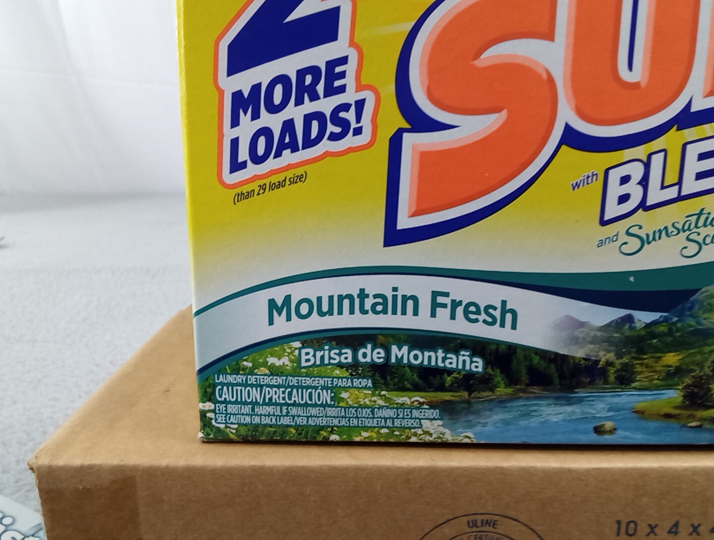 SUN Bleach Powder Laundry Detergent 31 Loads 2 Lbs 11 Oz Mountain Fresh
