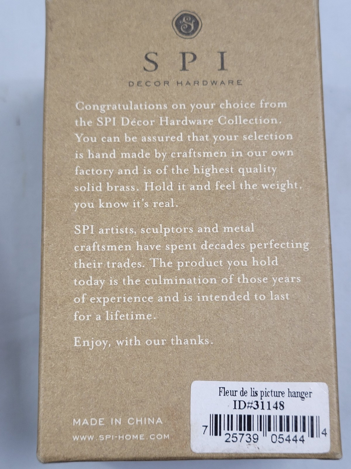 SPI Decor Hardware Picture Hanger Collection Brass 2-2Pack. 92