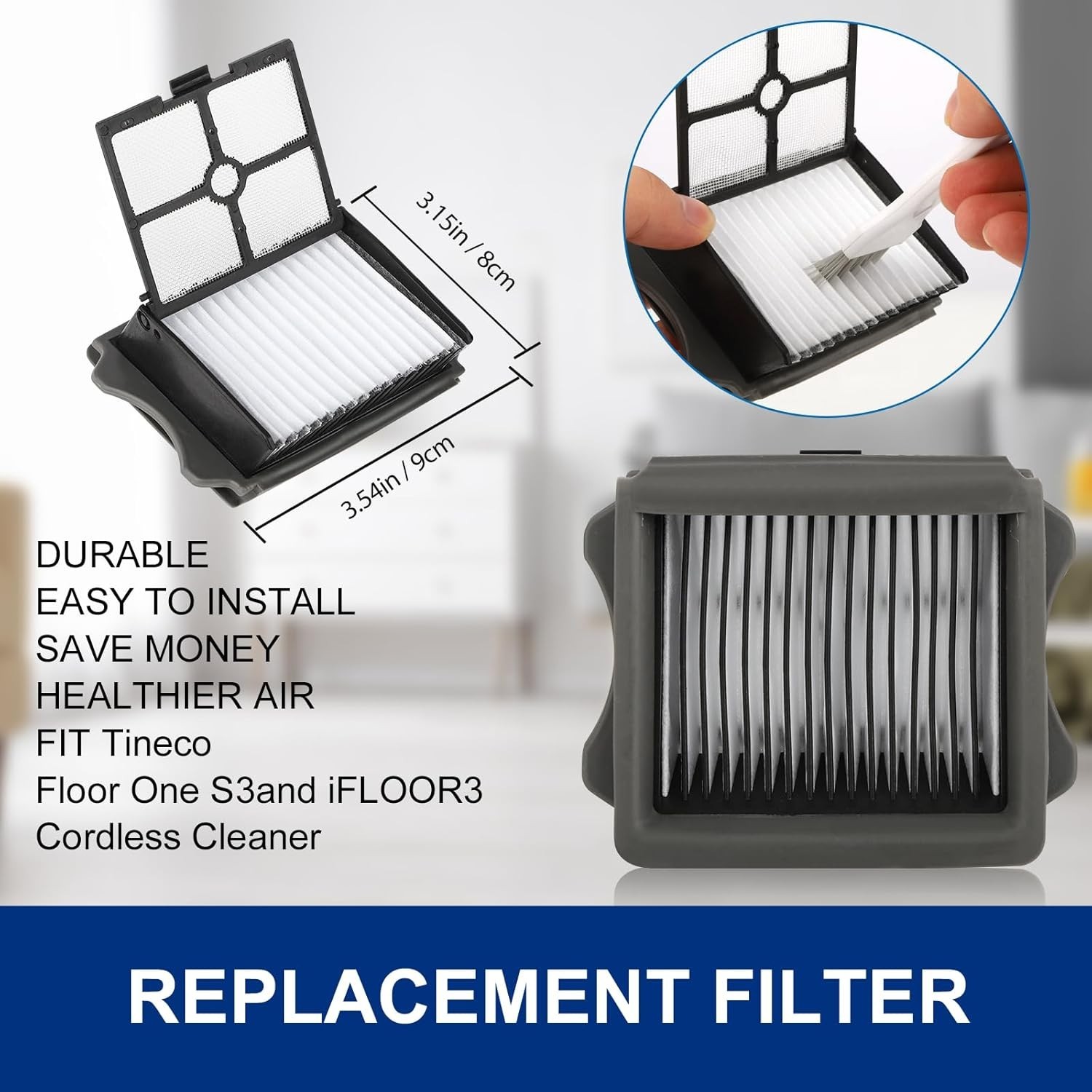 Ifloor3 Roller Brush Replacement for Tineco iFloor 3 and Floor One S3 Cordles…
