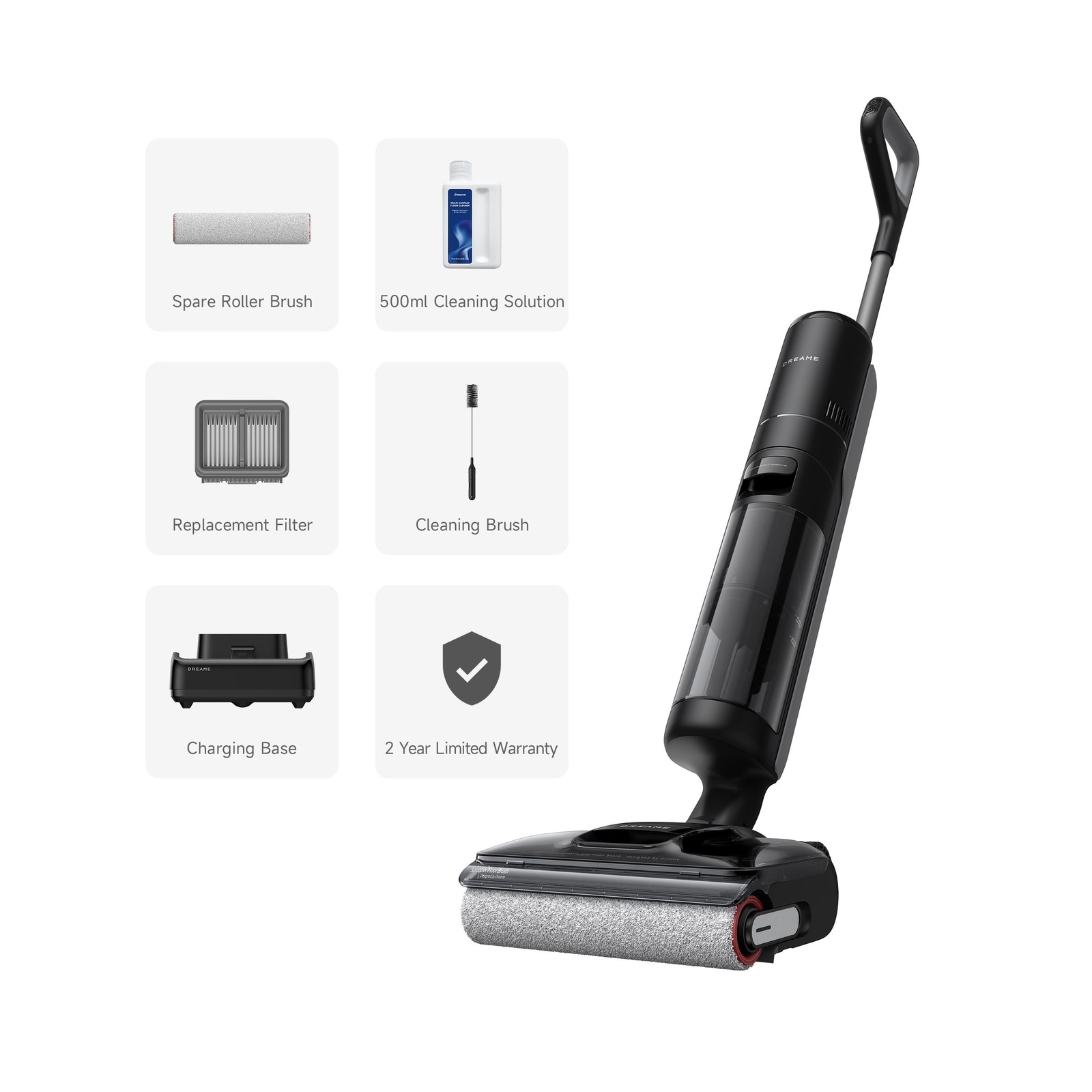 DREAME H12 Pro FlexReach Wet Dry Vacuum Cleaner, 0 Tangle Cordless Vacuum Mop…