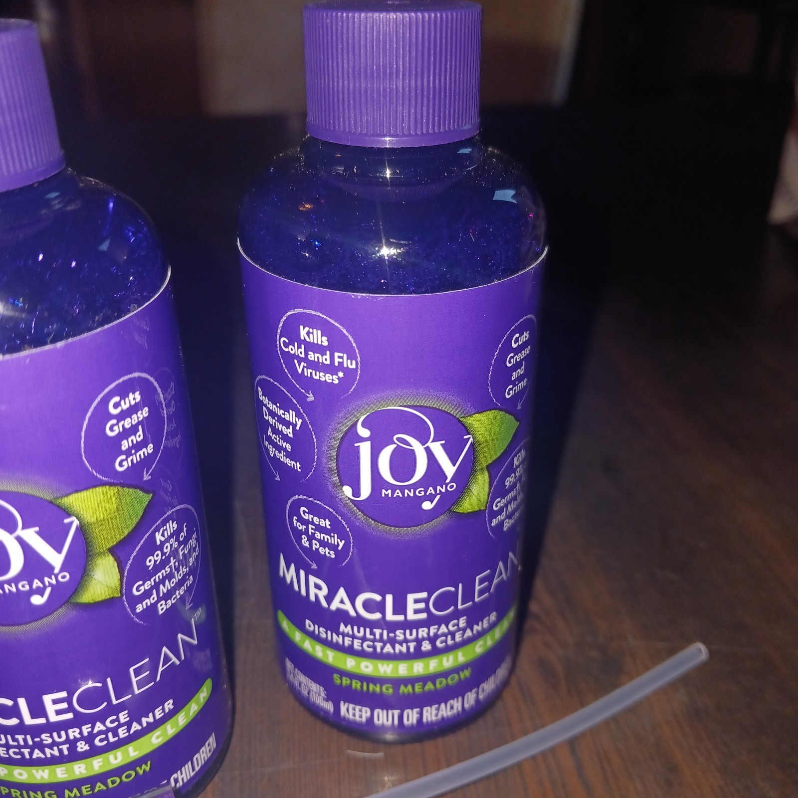 Joy Mangano Miracleclean Multi Surface Disinfectant Cleanser 3.4ea SPRING MEADOW