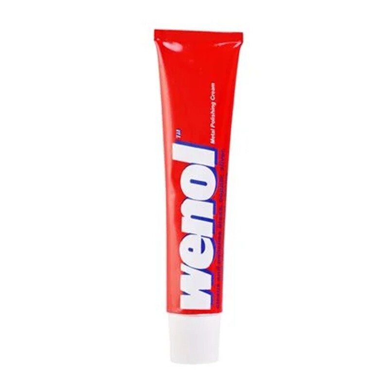 2x Wenol cream Metal Polish Clean Shine Brass Copper Silver Stainless Steel