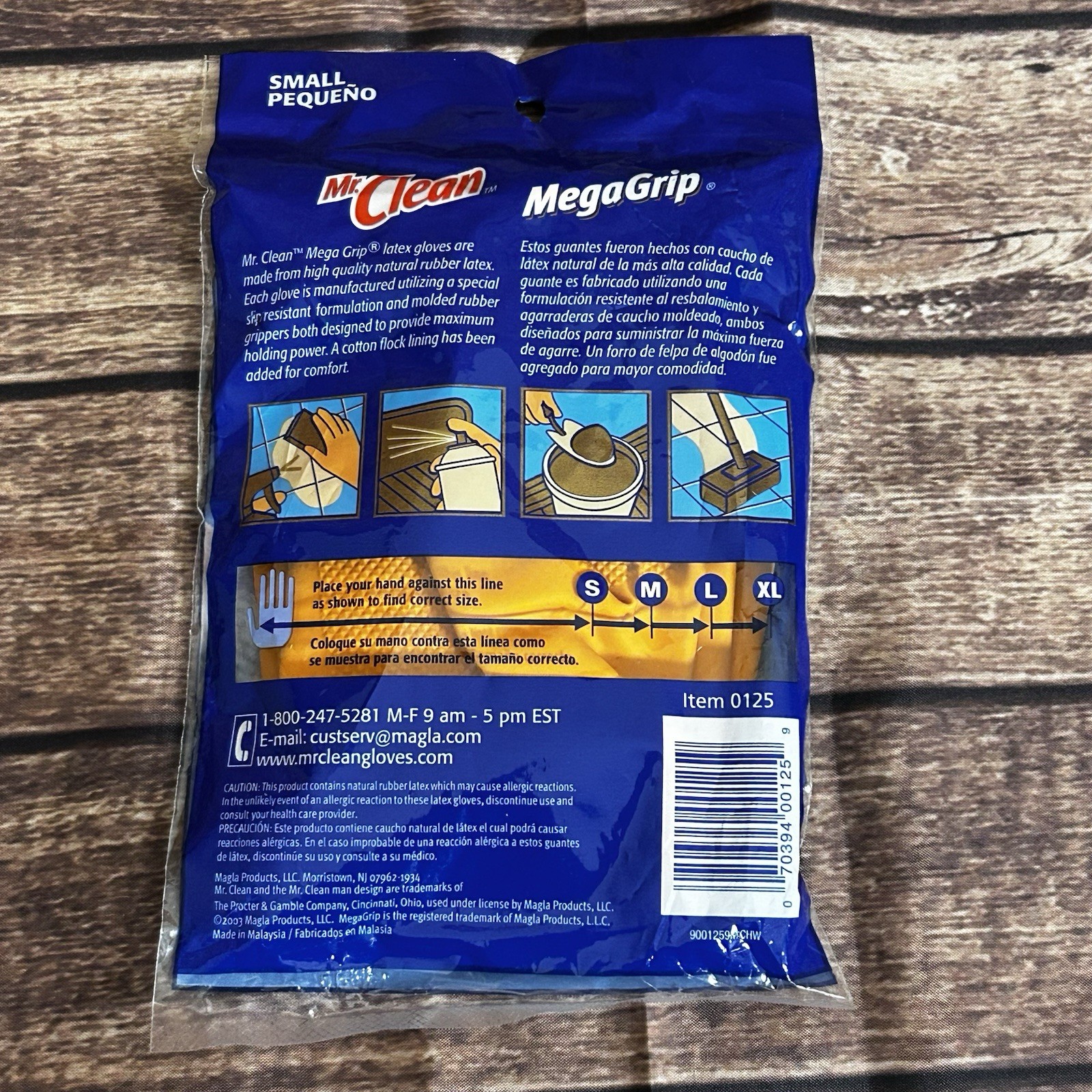Mr. Clean Mega Grip Premium Latex Gloves-Small – Orange Extra Long Cuff