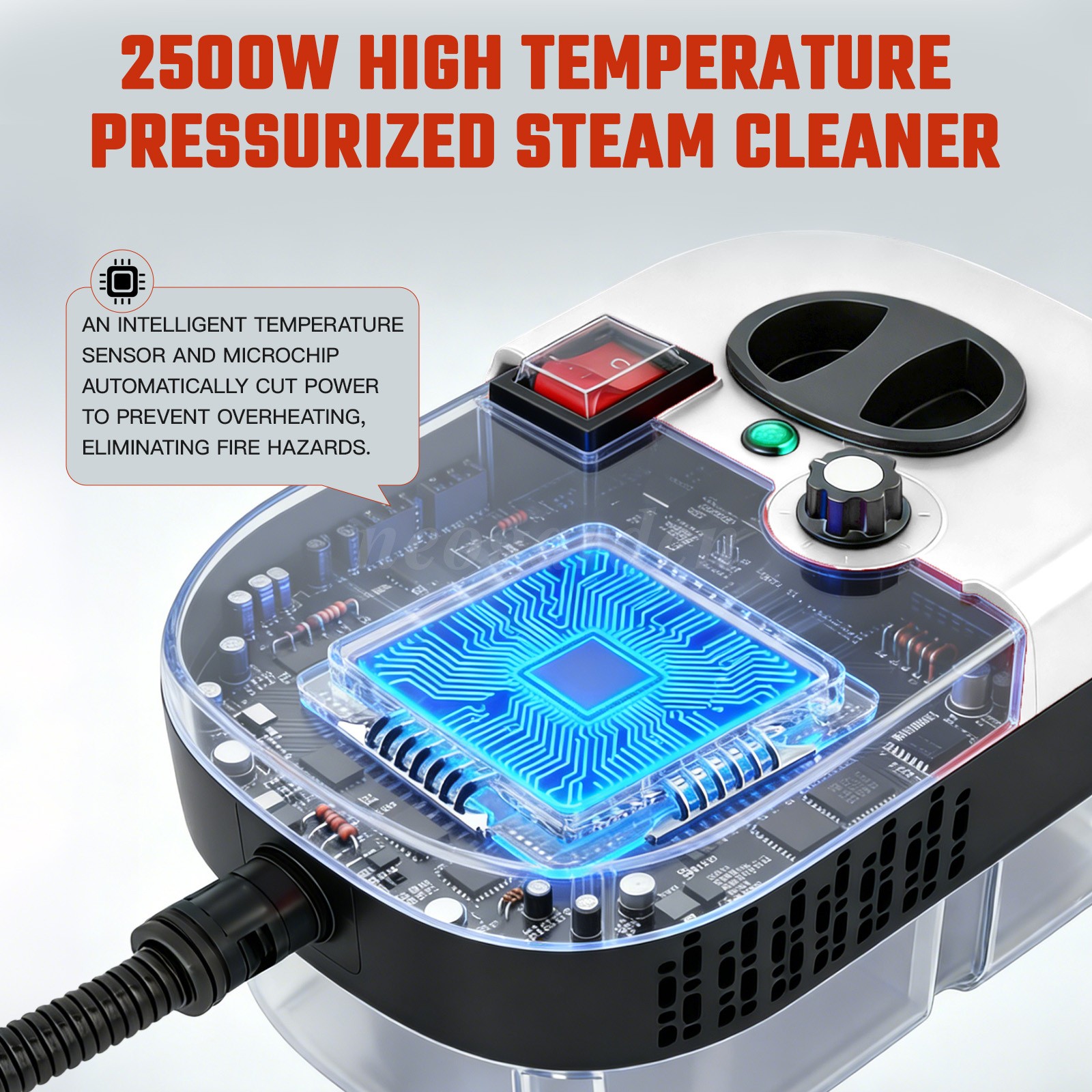 2500W Handheld Steam Cleaner High Pressure Household Car Steam Cleaning Machine