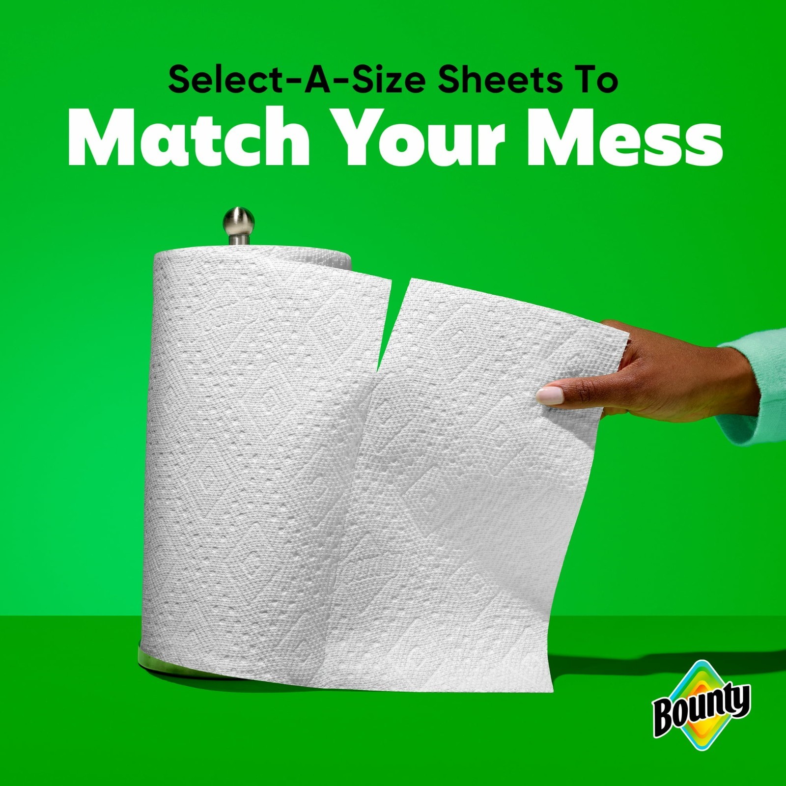 Bounty Paper Towels Select-A-Size White, 10 Triple Rolls, 123 Sheets Per Roll