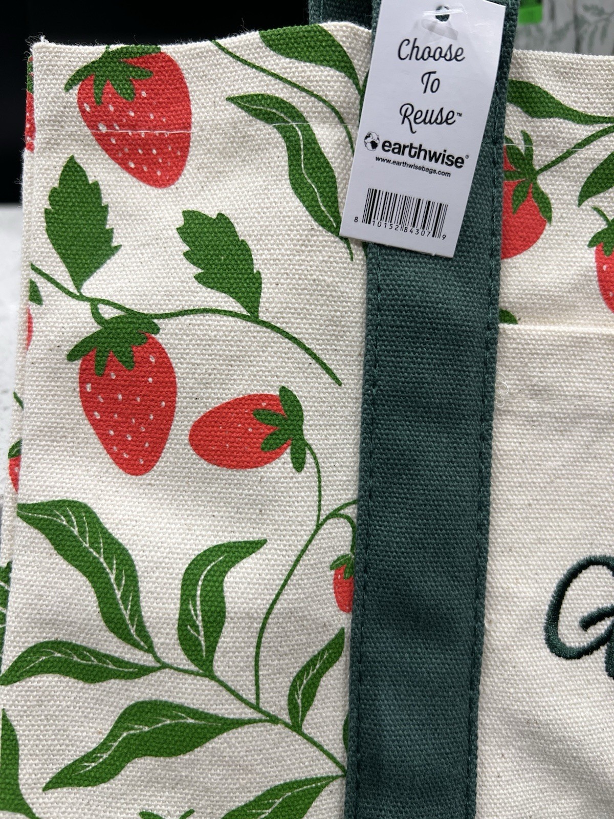 Gelson’s Market Mini Canvas Tote Bag Strawberry 2025 Limited Edition
