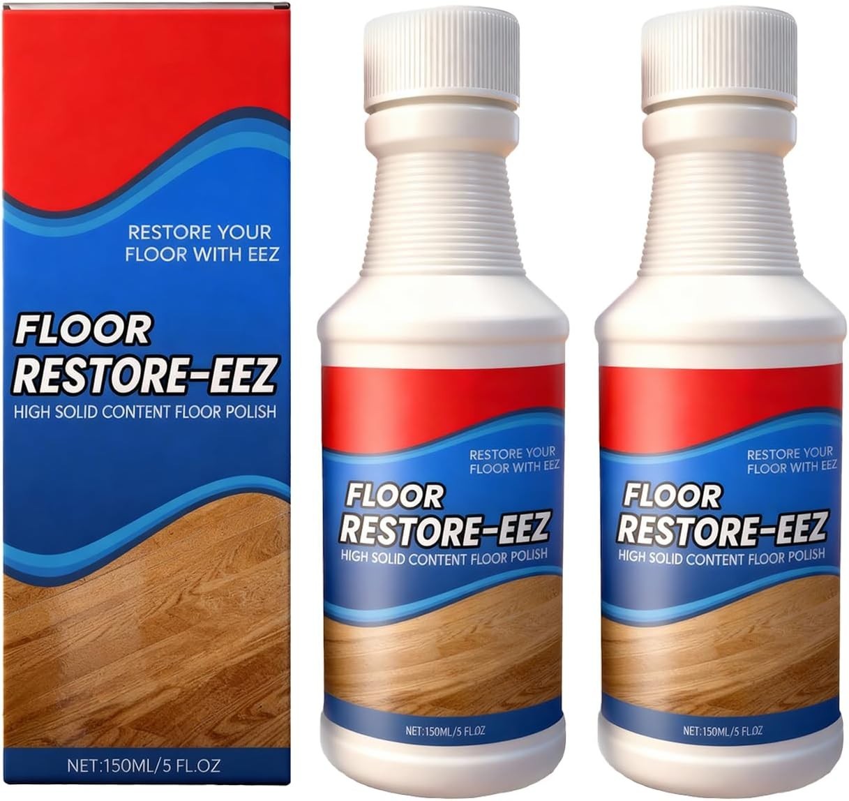 2pcs Polish for Tile Floor Restorer Polish Revitalize Shine Wood Floor Polishing