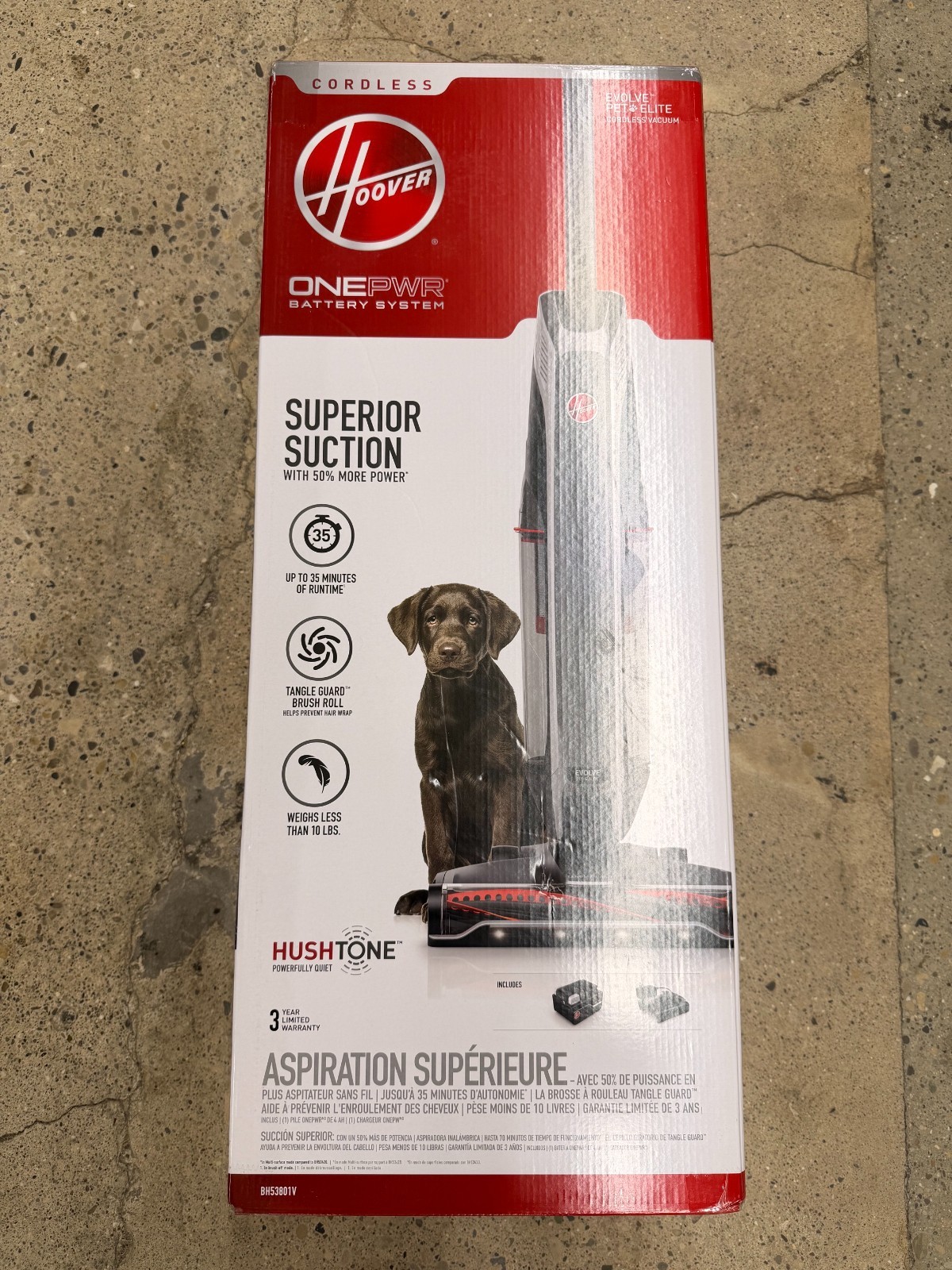 BRAND NEW Hoover ONEPWR Evolve Pet Elite Cordless Upright Vacuum Cleaner BH53801