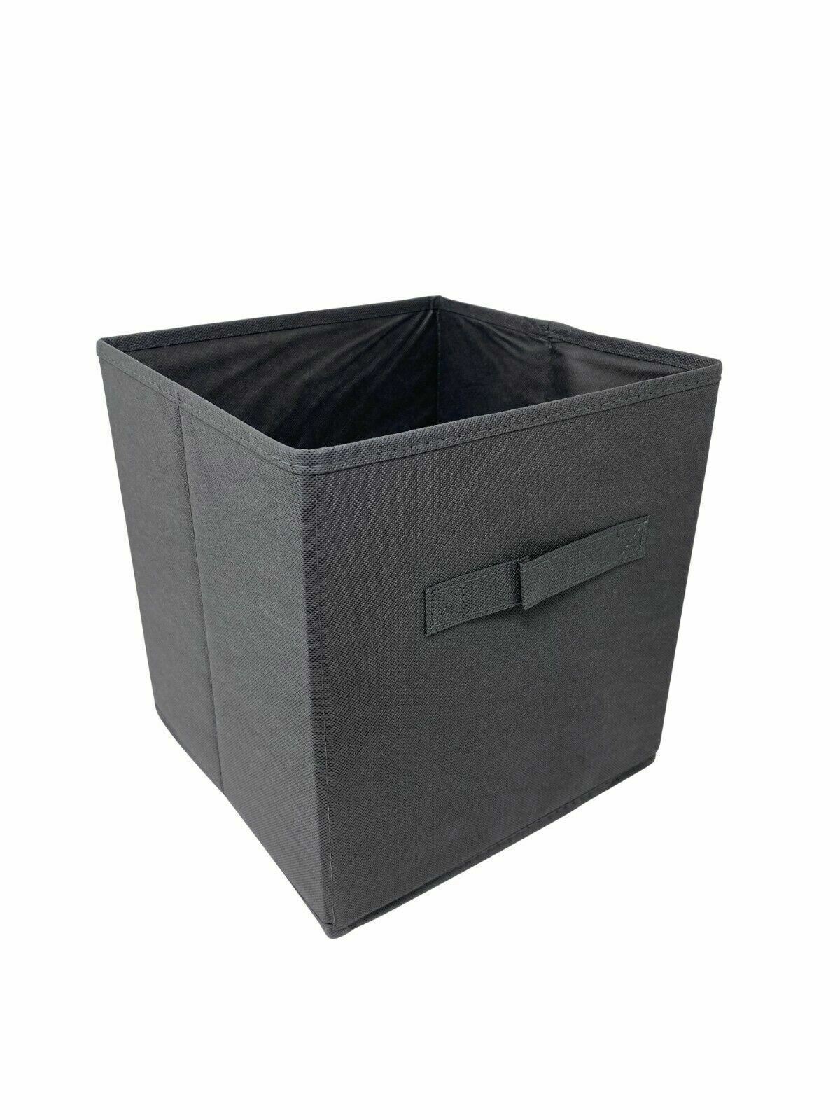 10″ 6 pcs Fabric Storage Bins Box Organizer Cube Basket Container